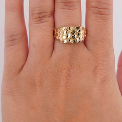 14k Gold Nugget Ring