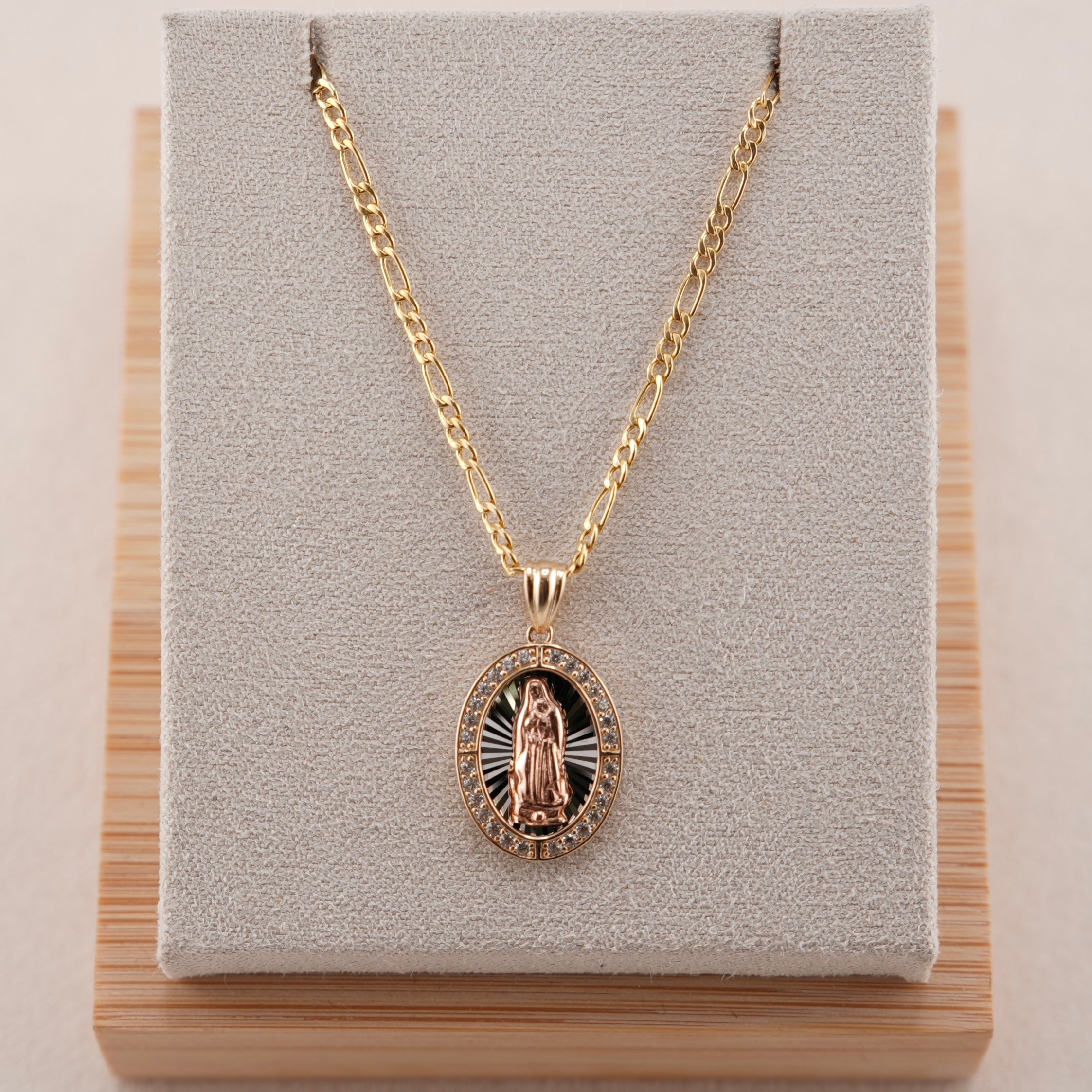 14k Gold Virgencita Chain Set