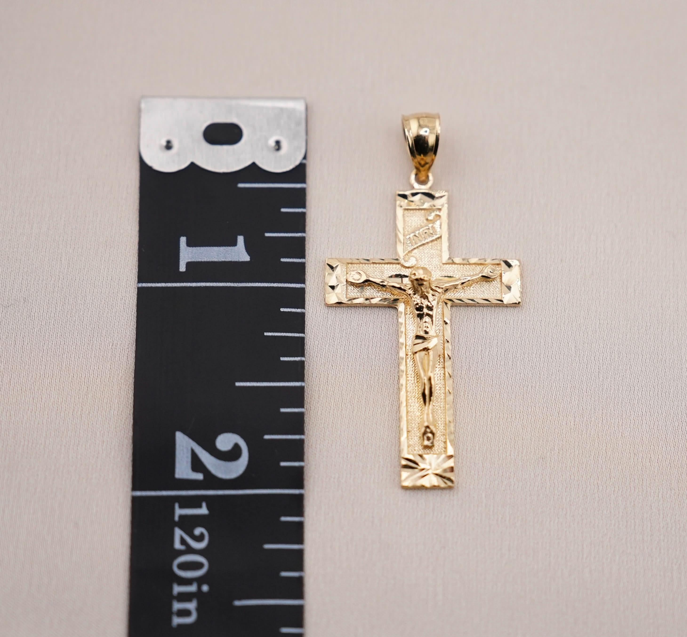 14k Gold Cross Chain Set