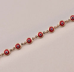 14K Gold Evil Eye Women's Bracelet