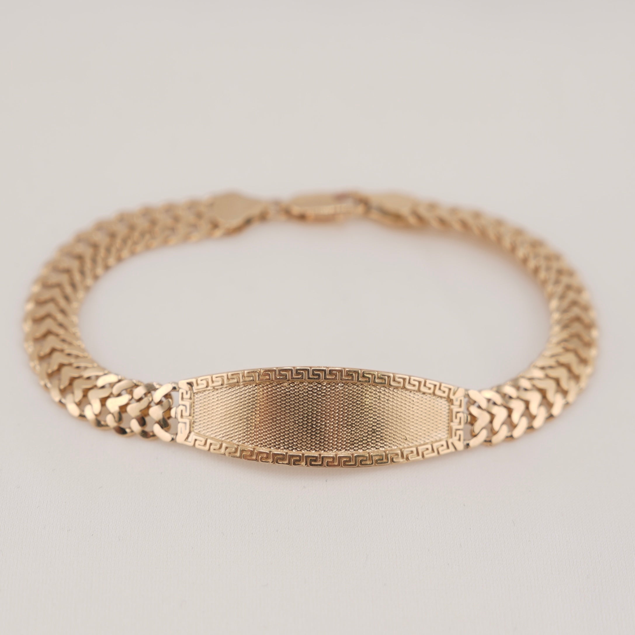 14k Gold ID Bracelet