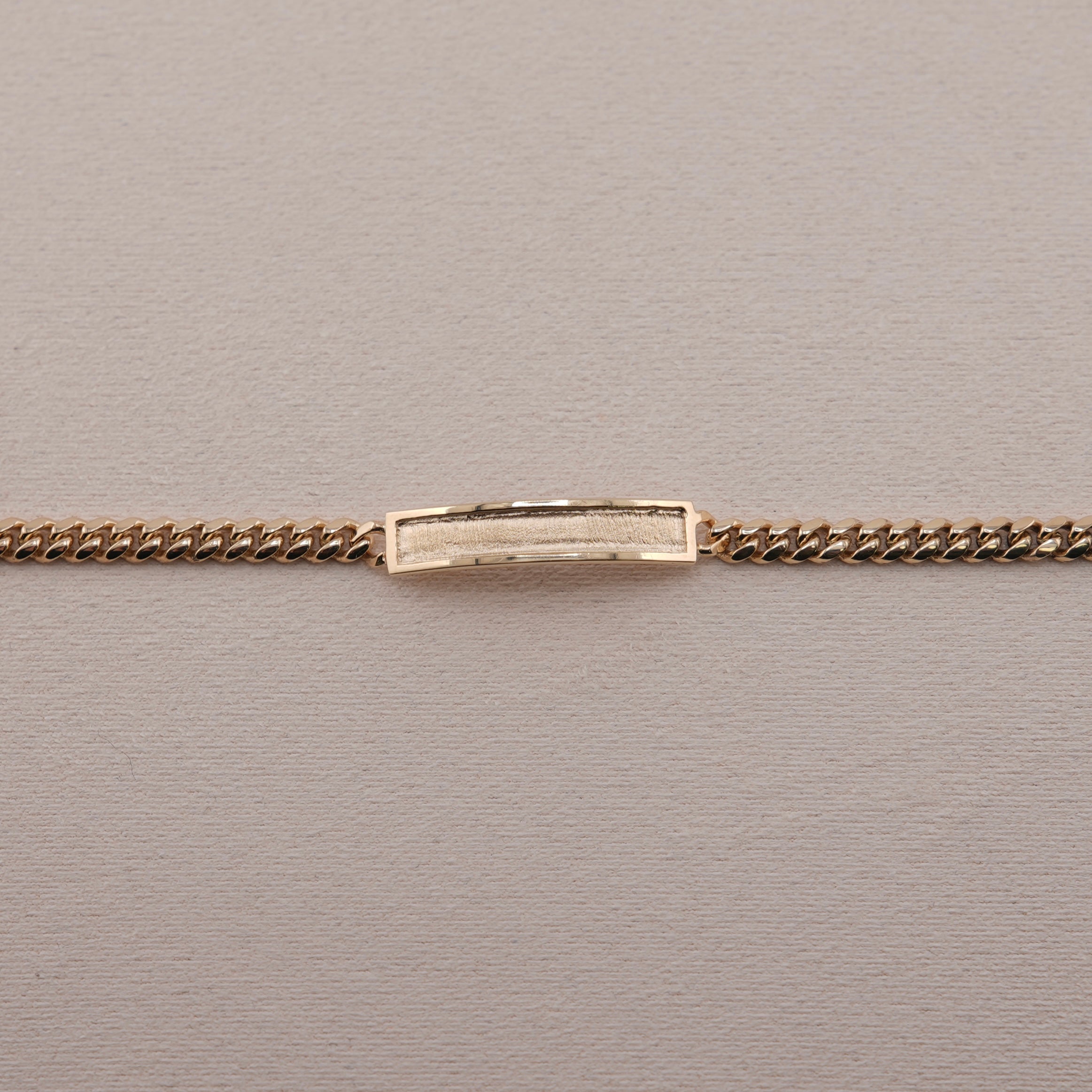 14k Gold Baby/Kid’s Solid Miami Cuban ID Bracelet 4mm
