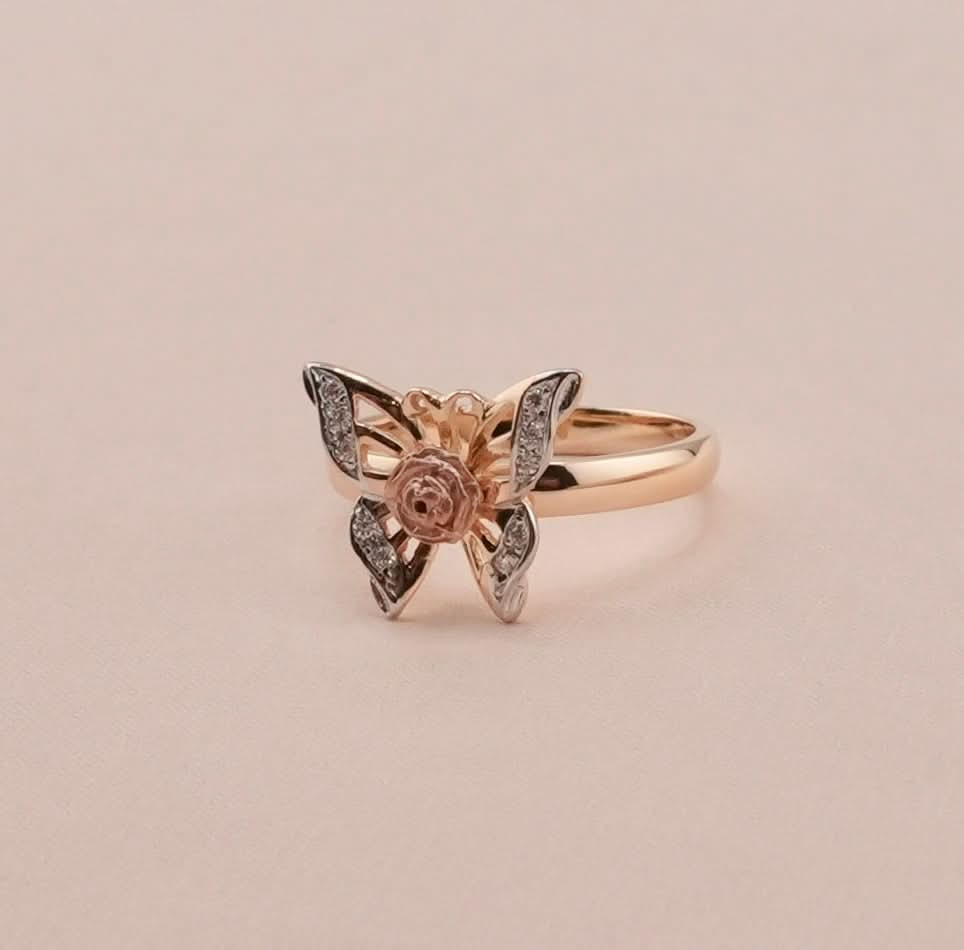 14K Gold Butterfly Women’s Ring