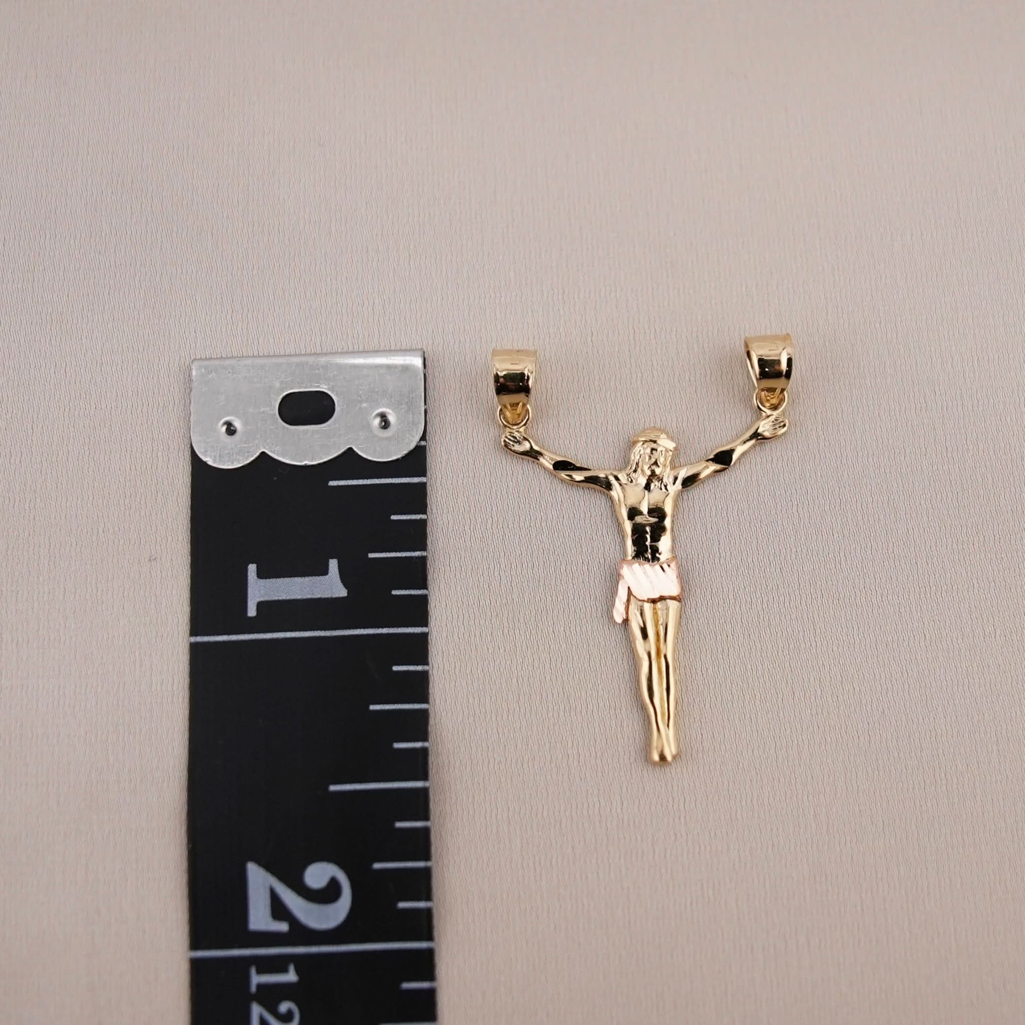 14k Gold Small Jesus Pendant