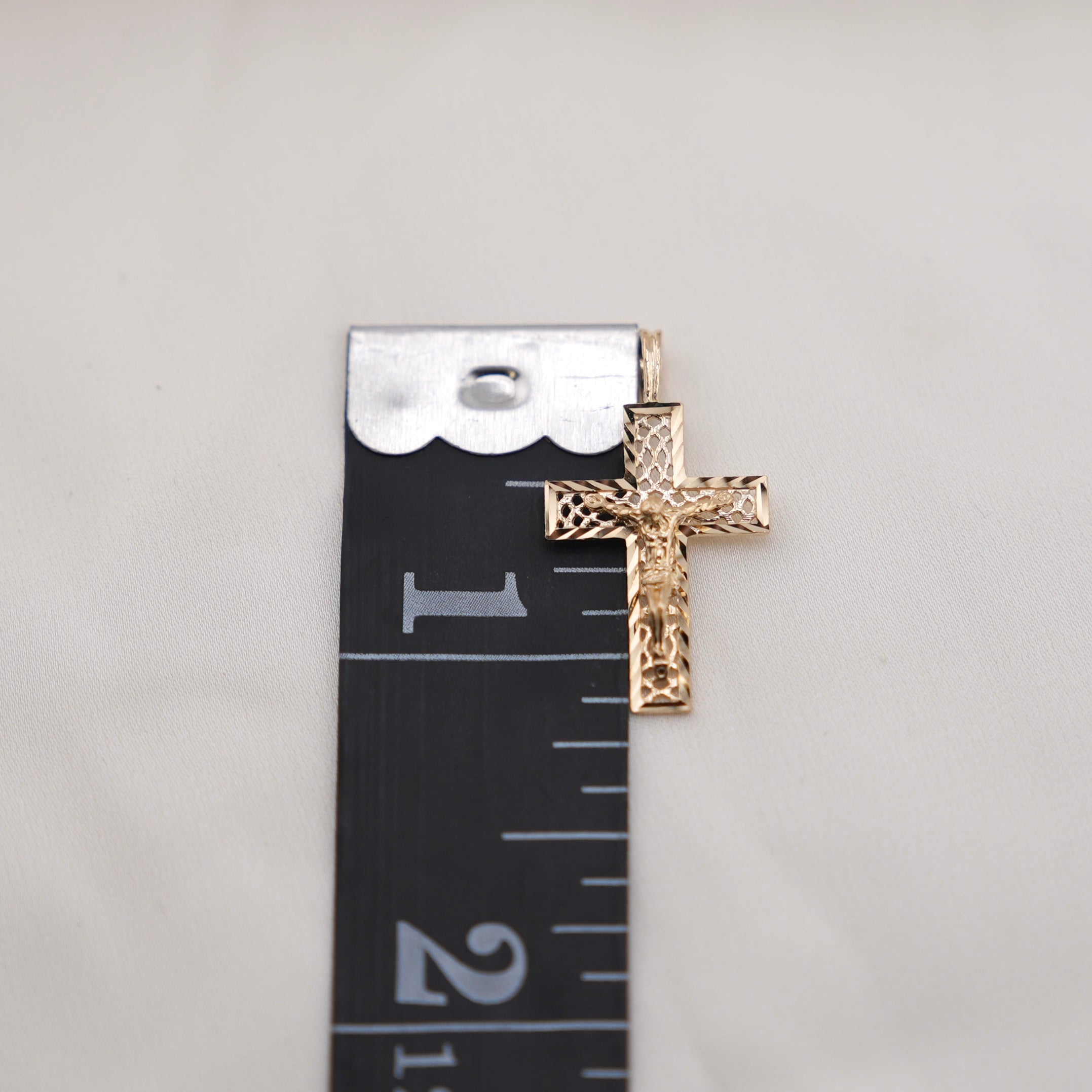 14k Gold Cross Chain Set