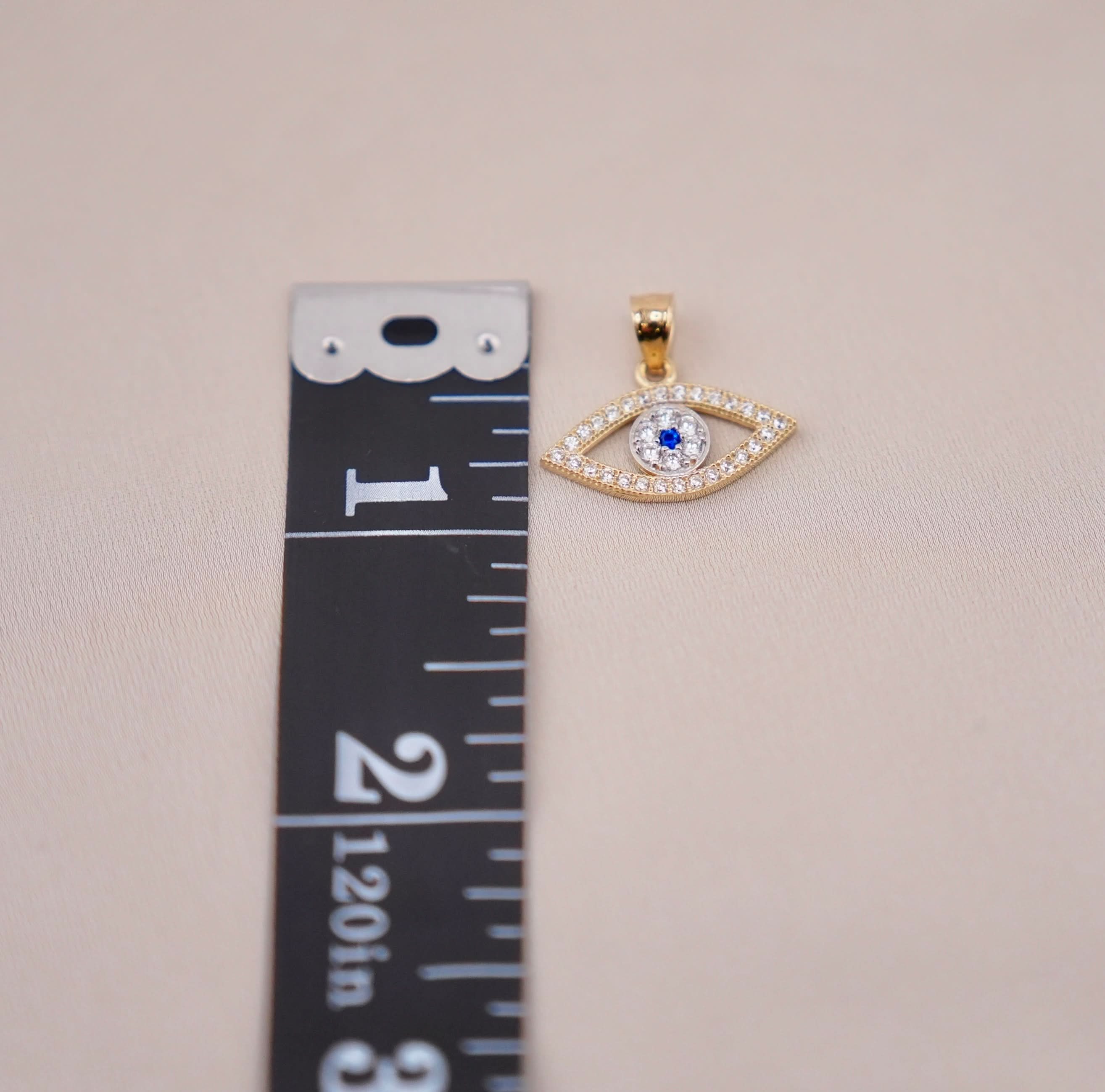 14k Gold Evil Eye Chain Set