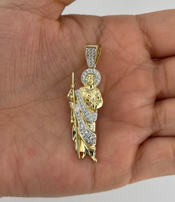 14k Gold San Judas Chain Set P27-05