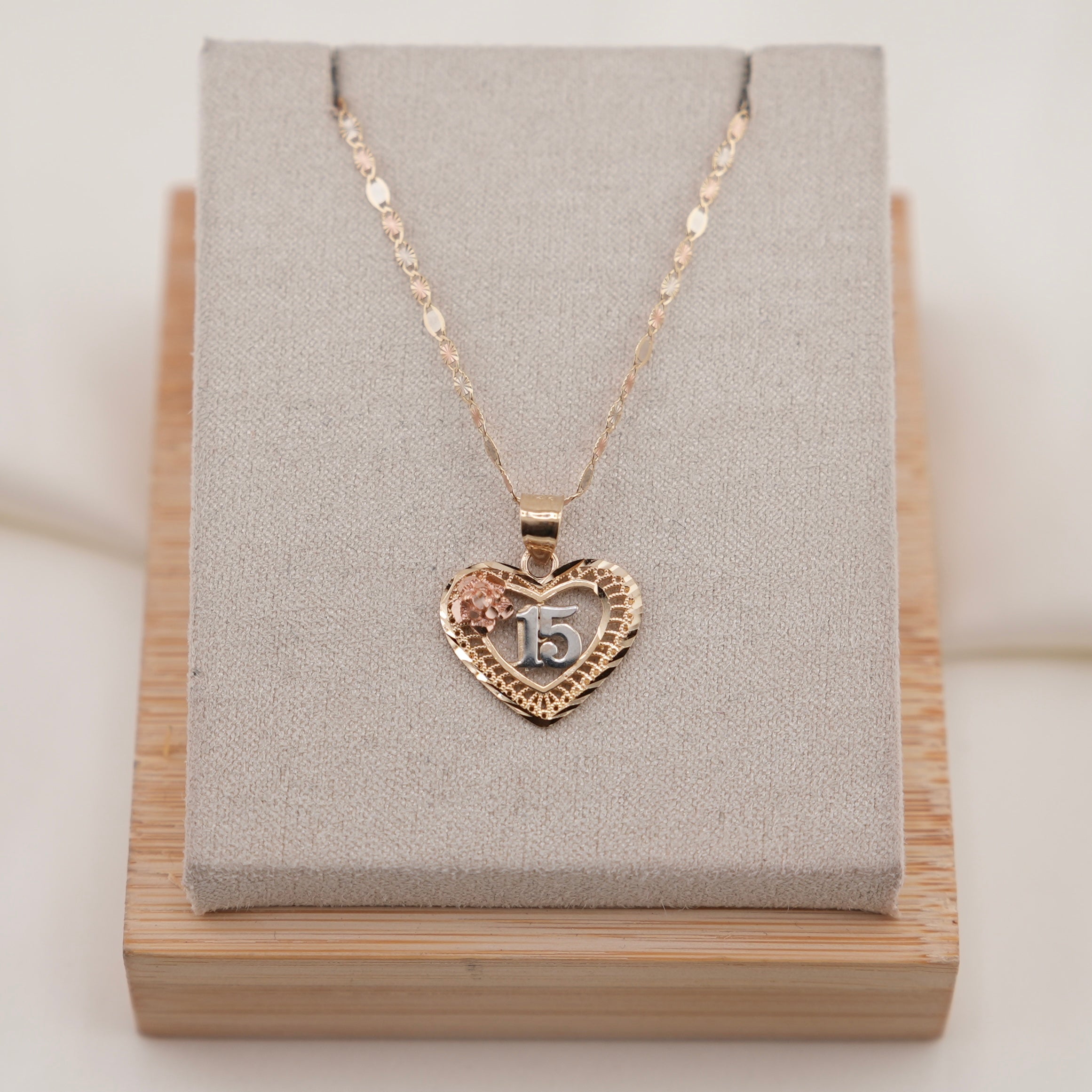 14k Gold Quinceañera Chain Set