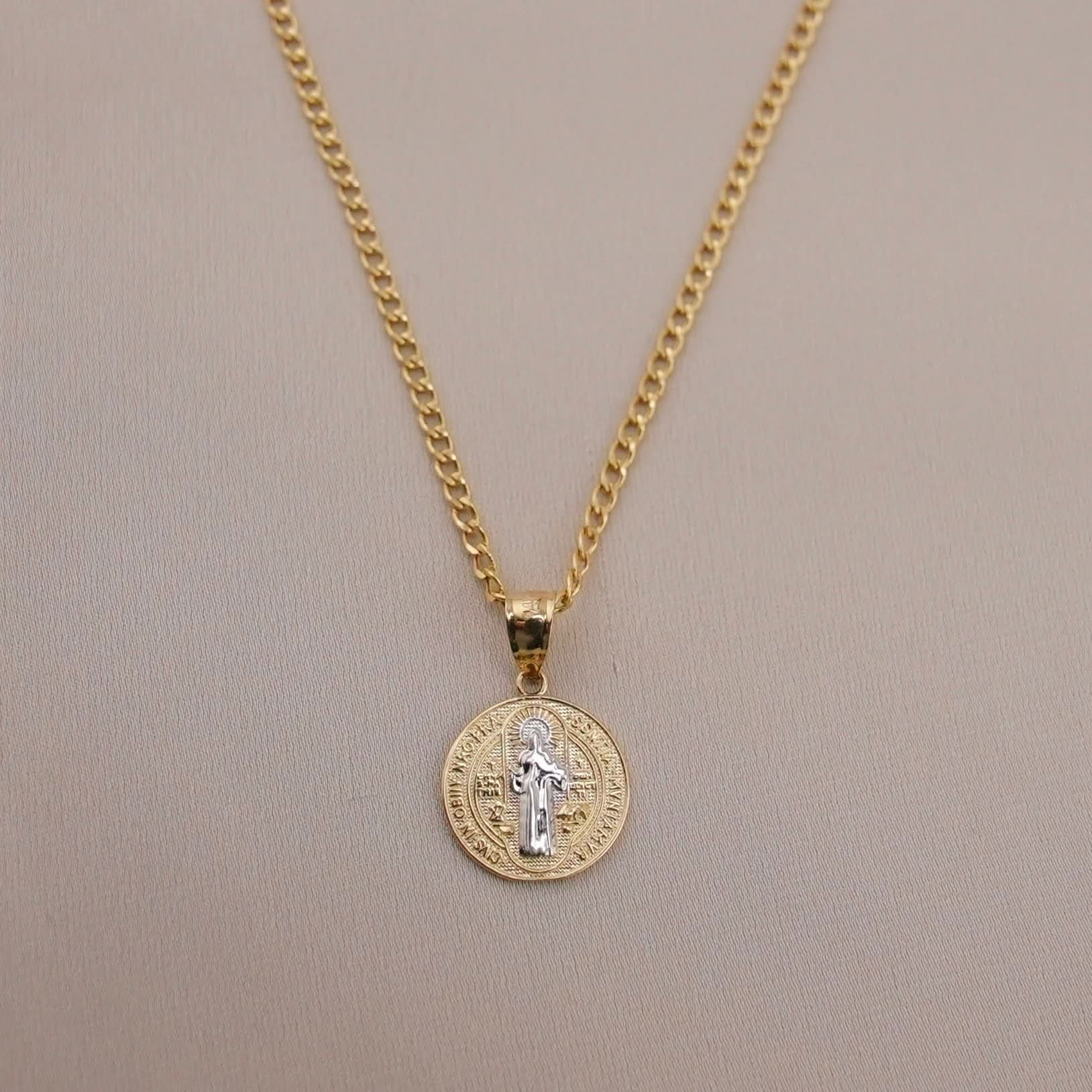 14k Gold Mini San Benito Chain Set