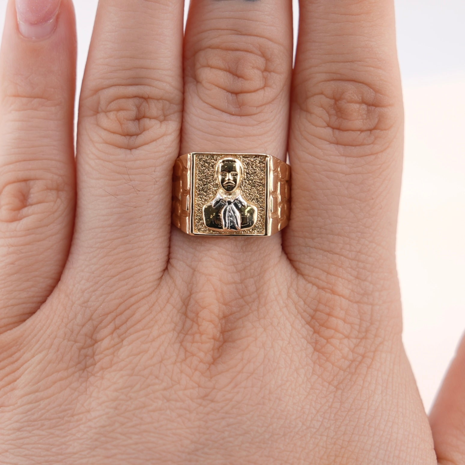 14k Gold Malverde Ring