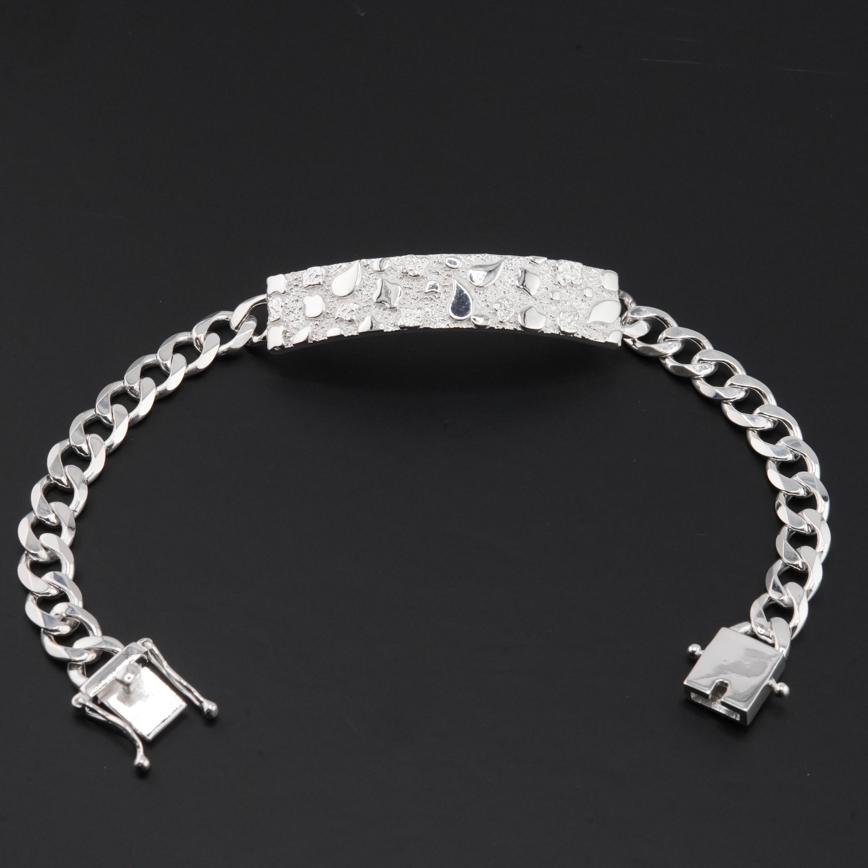 925 Silver Nugget Bracelet