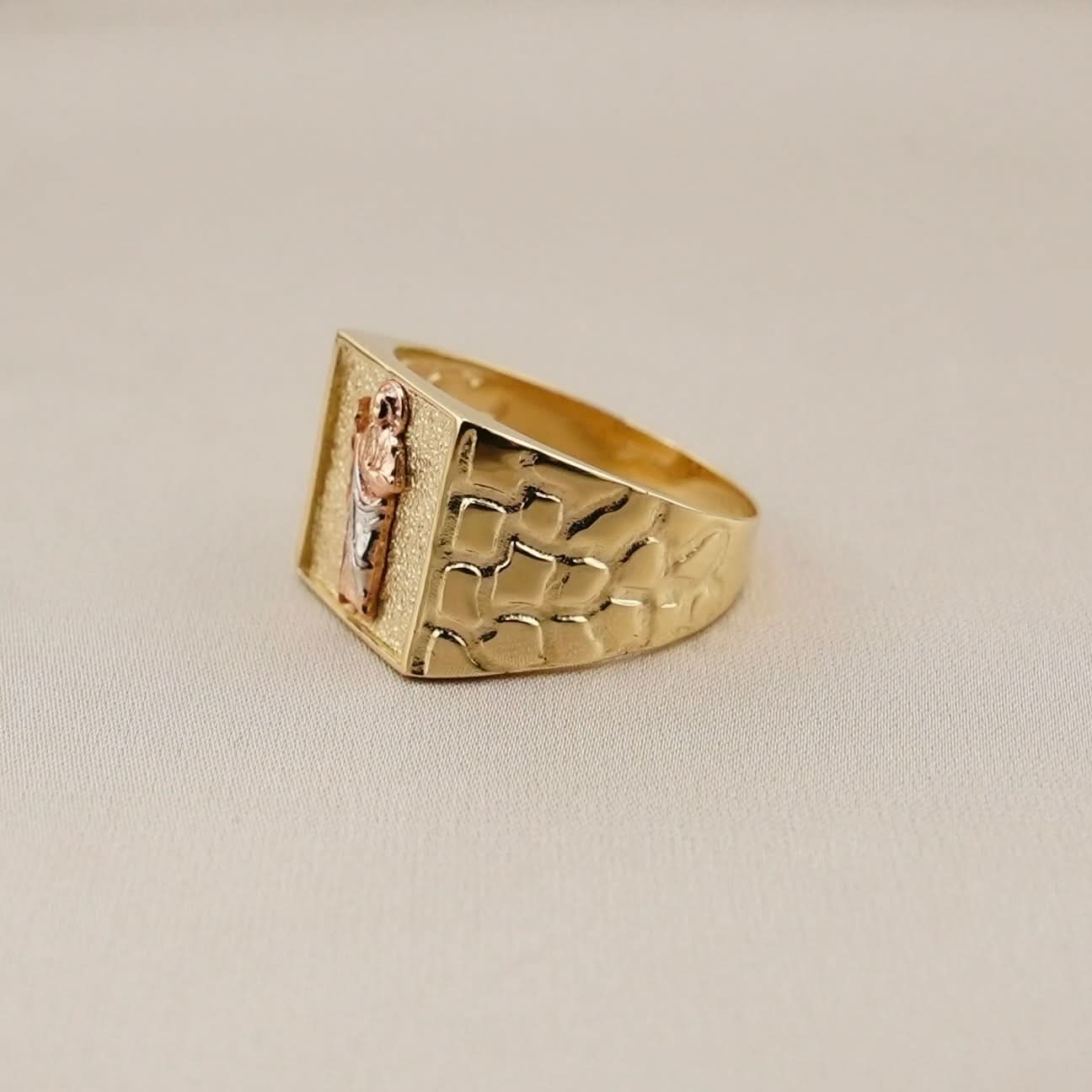 14k Gold San Judas Ring