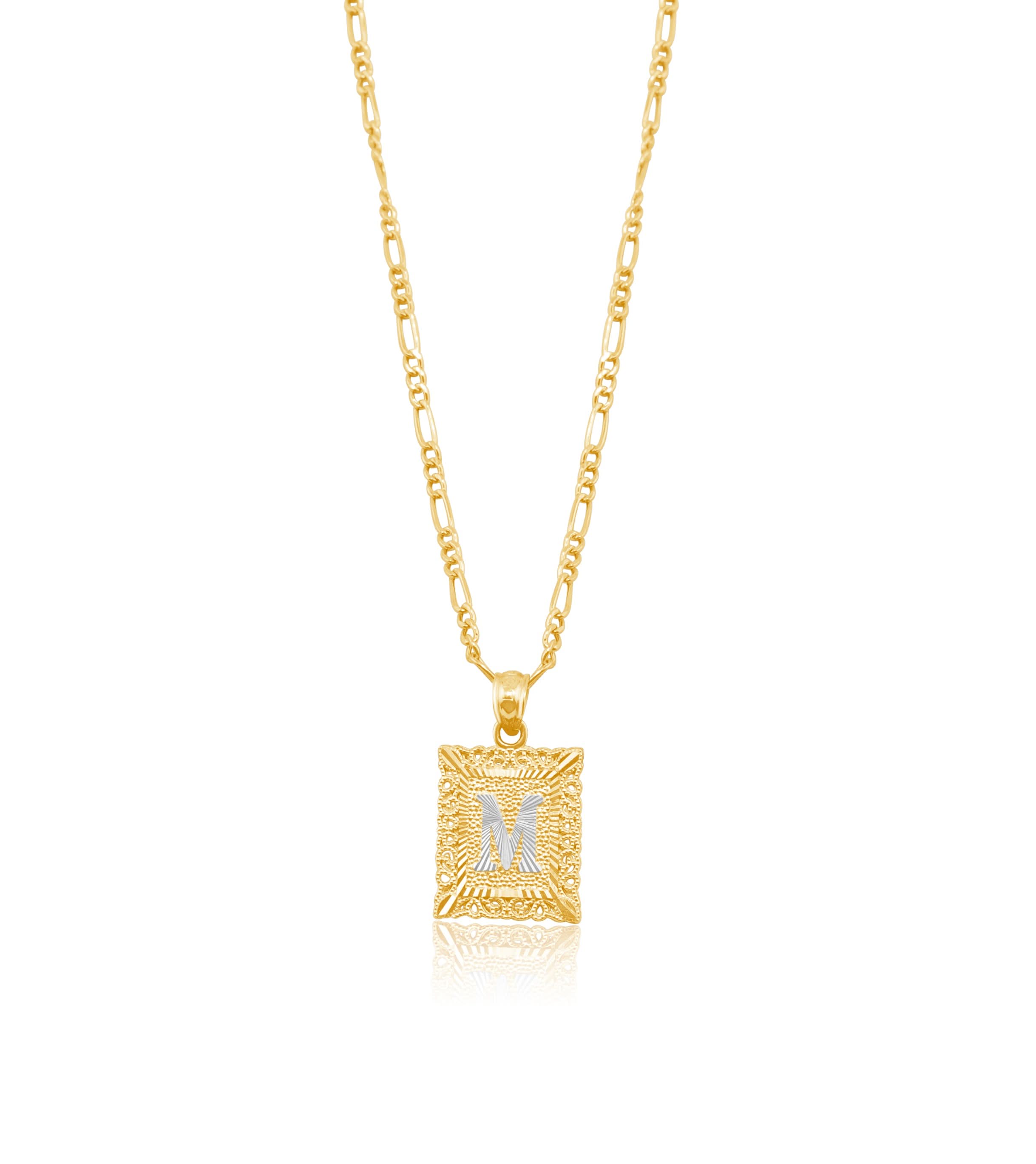 14K Gold Initial Chain Set . 009