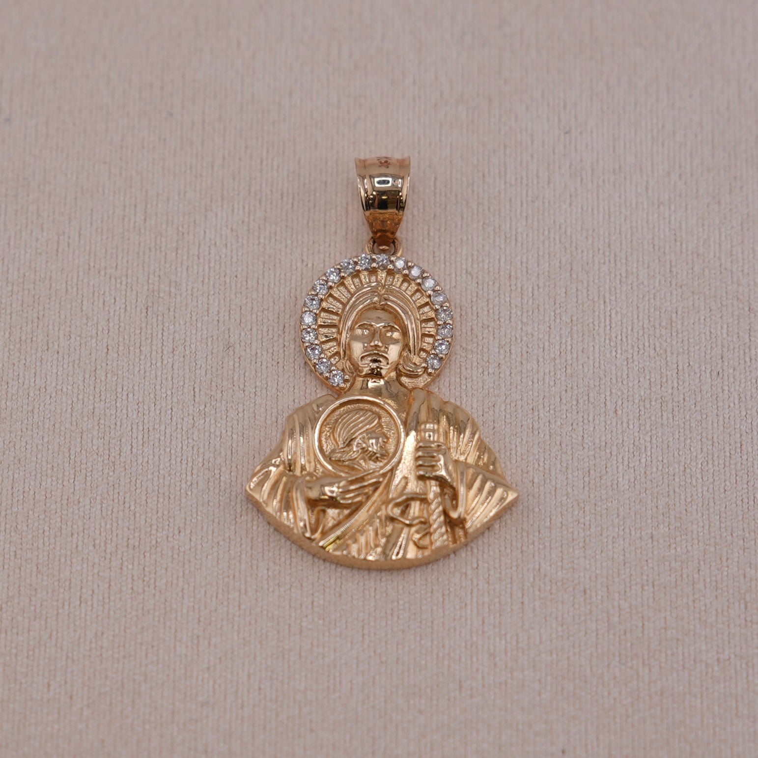 14k Gold San Judas Pendant