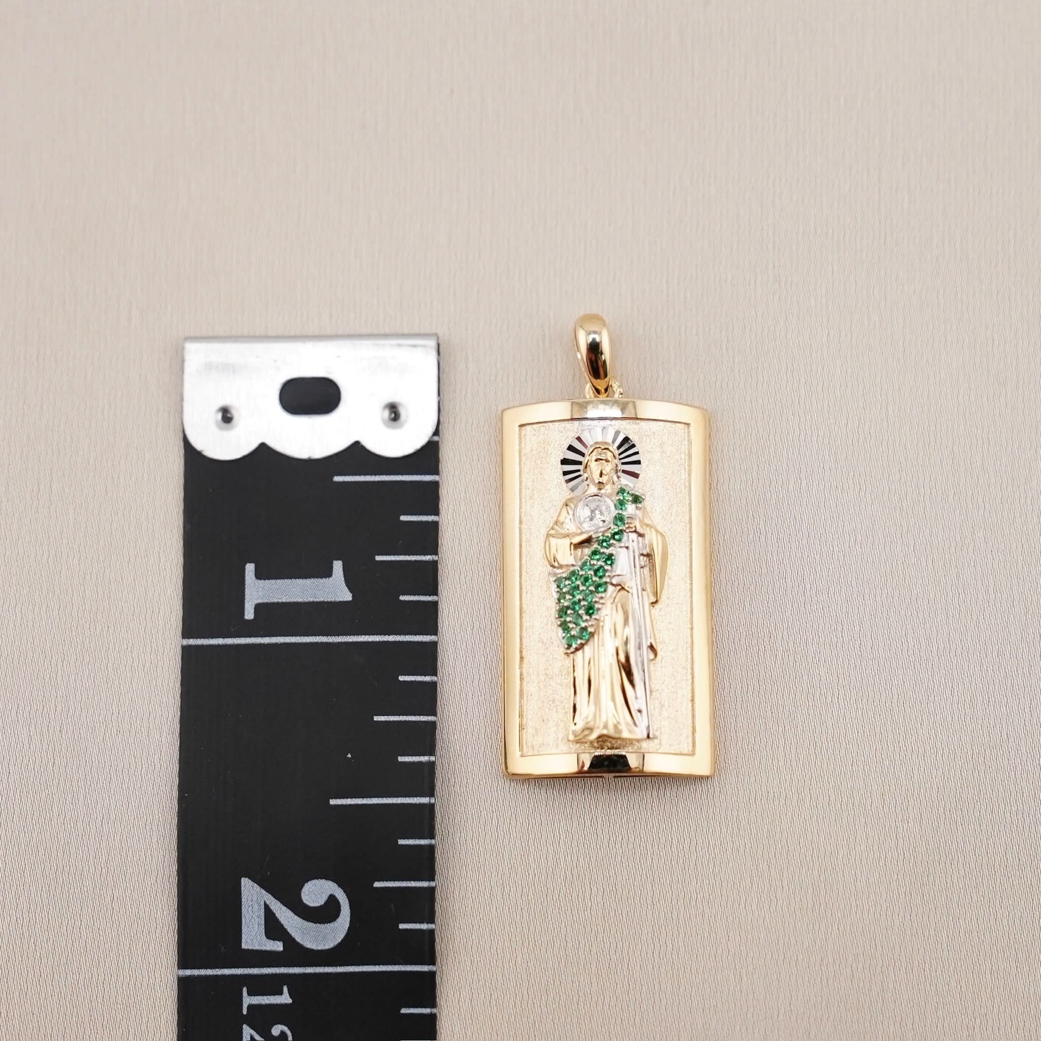 14k Gold San Judas Pendant
