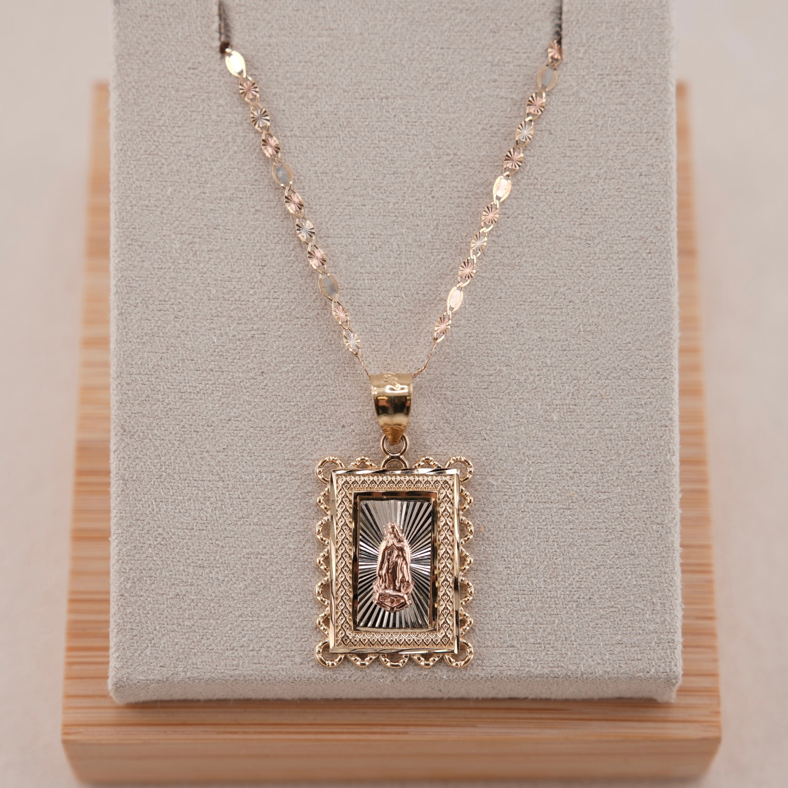 14k Gold Virgencita Chain Set