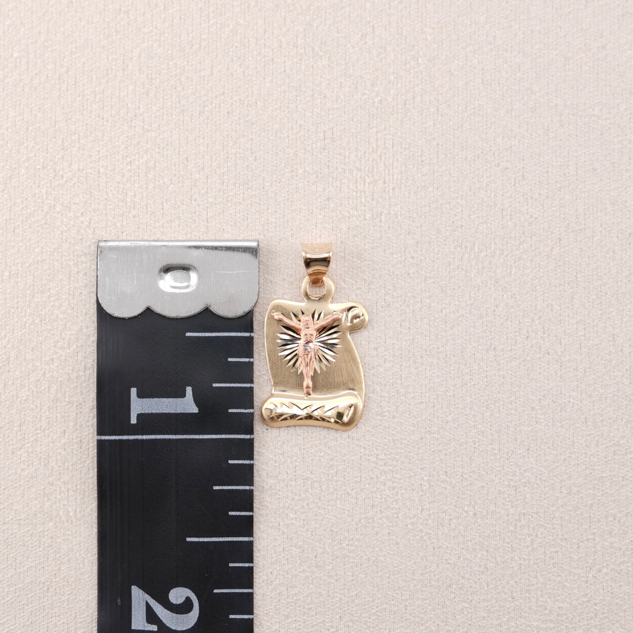 14k Gold Jesus Chain Set