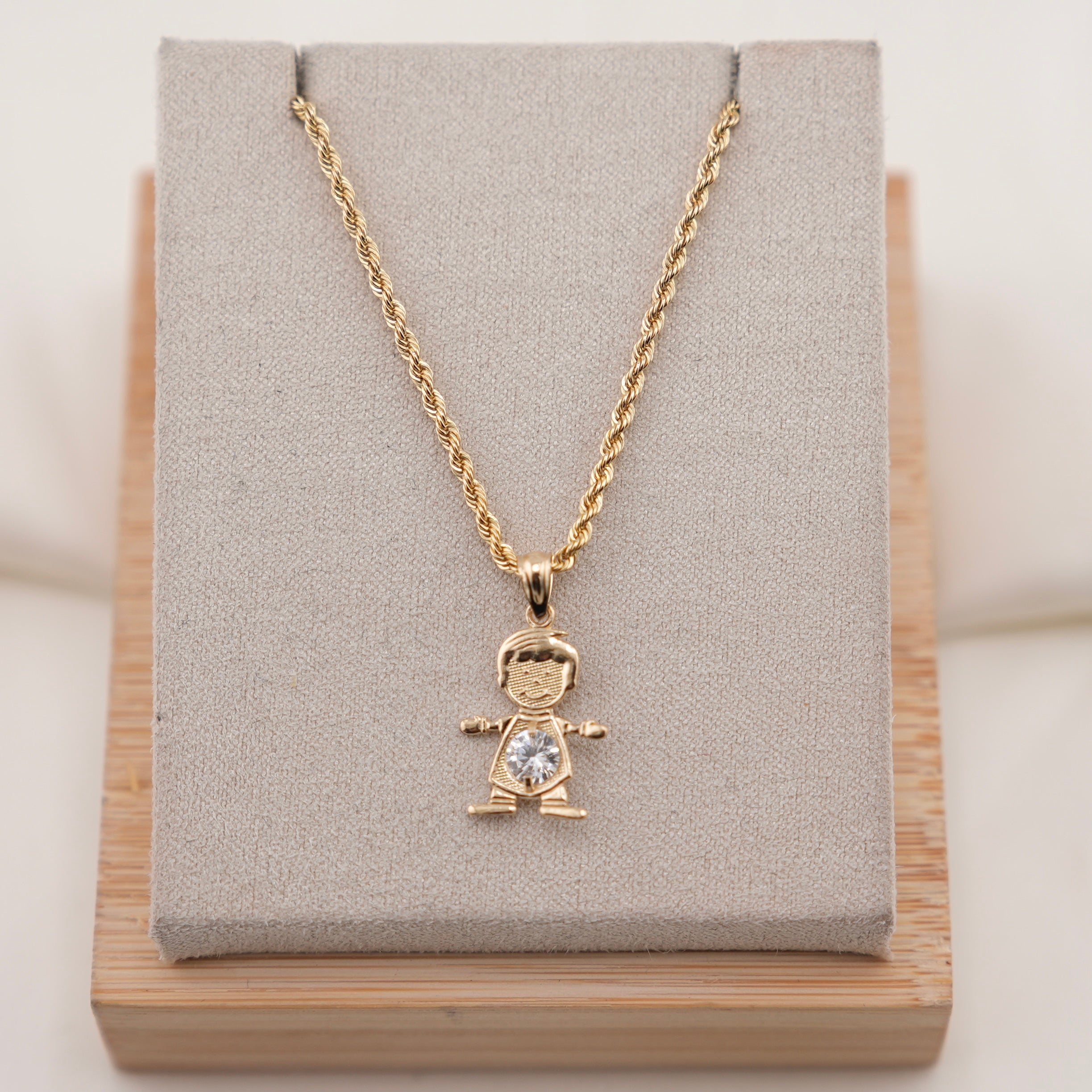 14k Gold Little Boy Chain Set