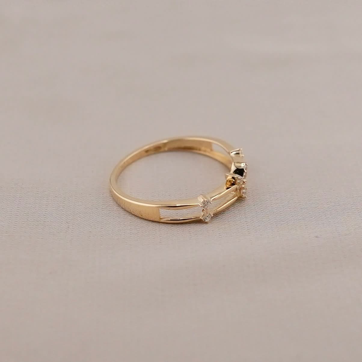 14k Gold Butterfly Ring