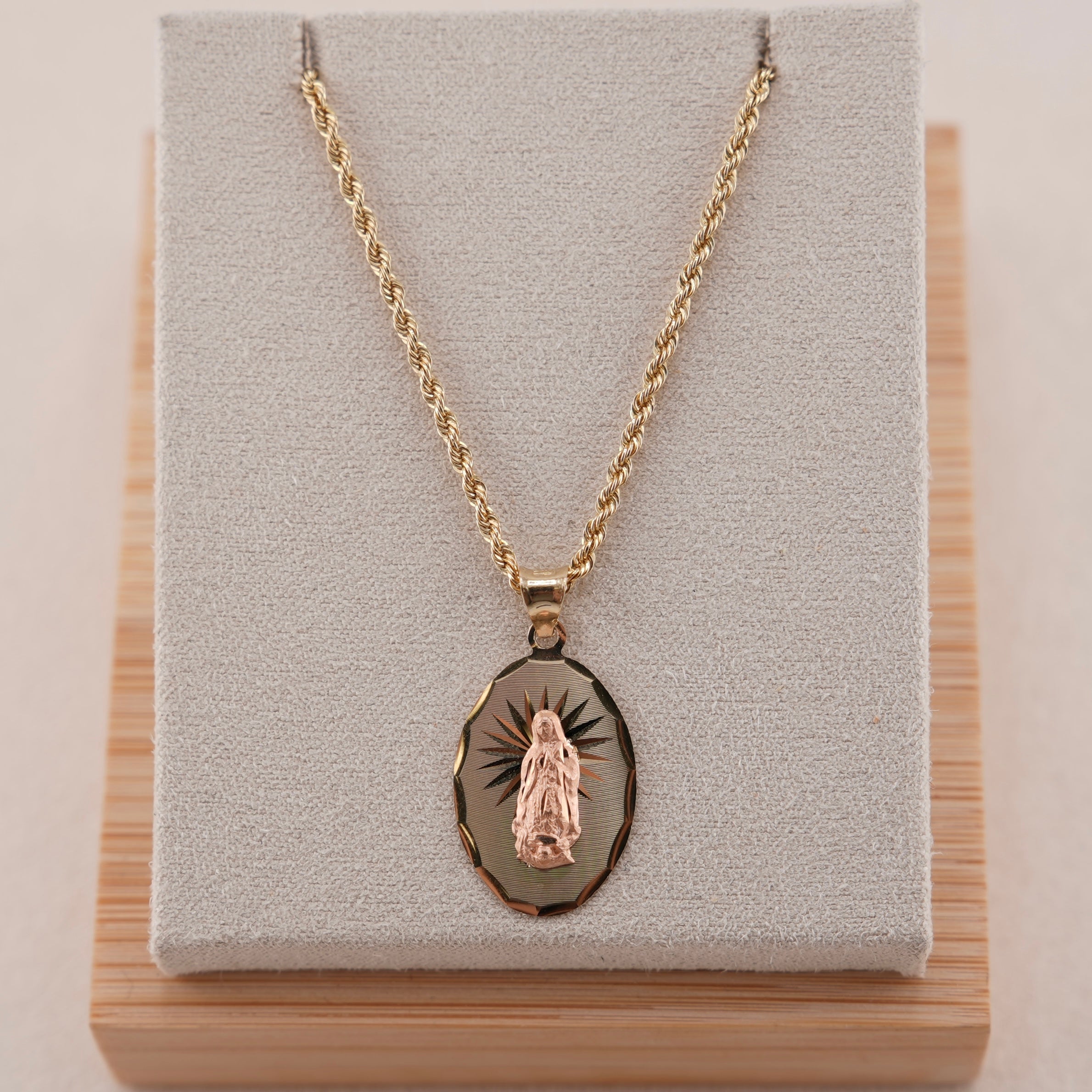 14k Gold Virgencita Chain Set