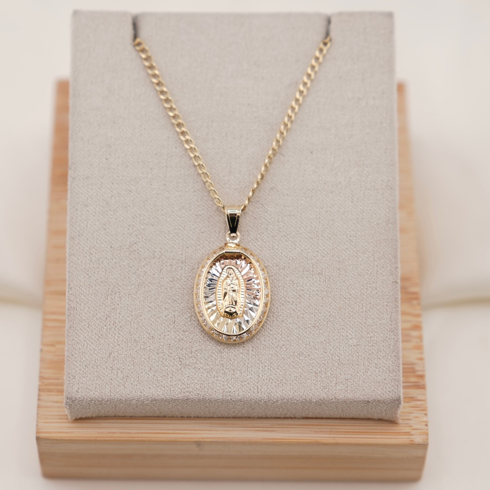14k Gold Virgencita Chain Set