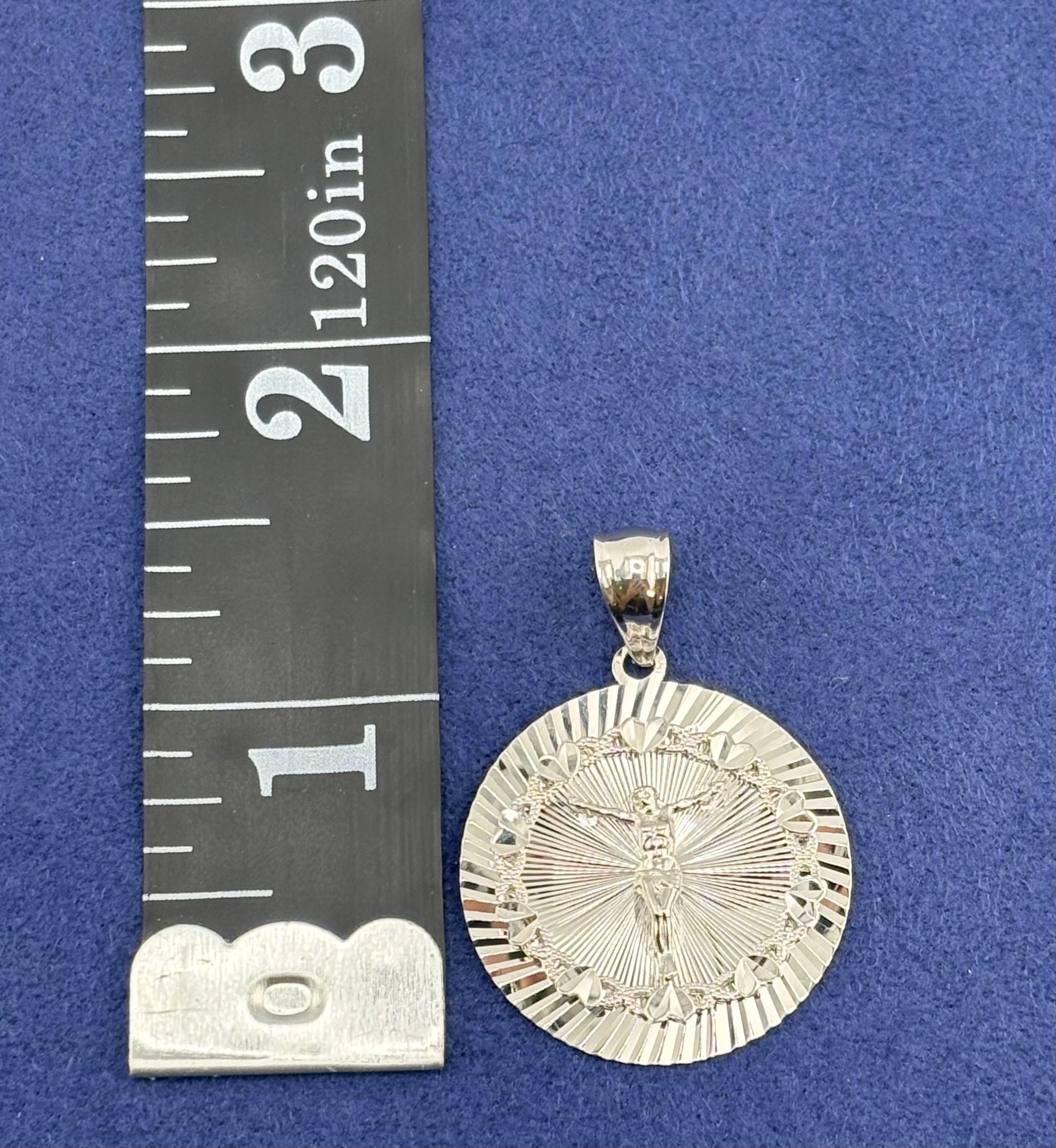 Silver 925 Jesus Chain Set