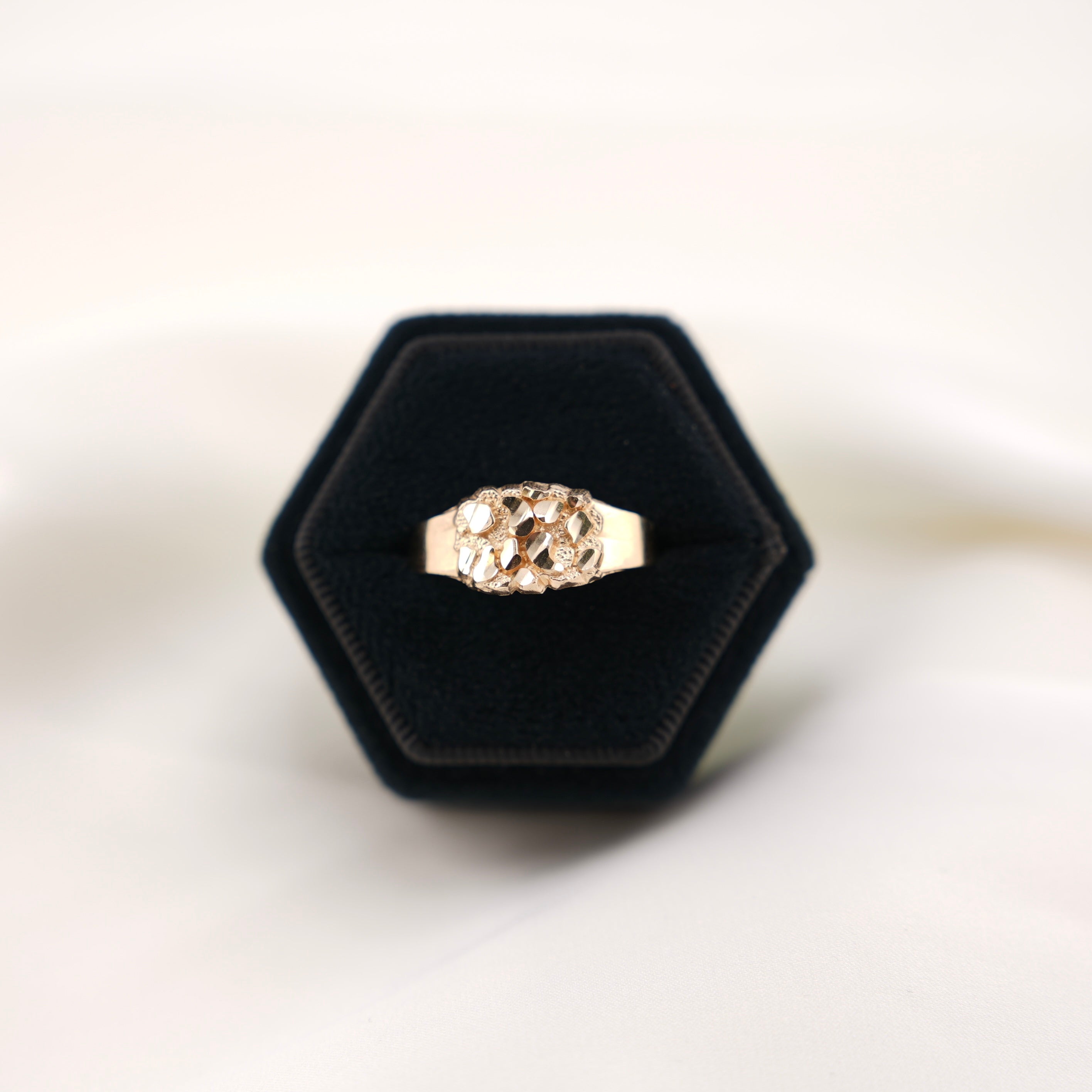 14k Gold Nugget Ring