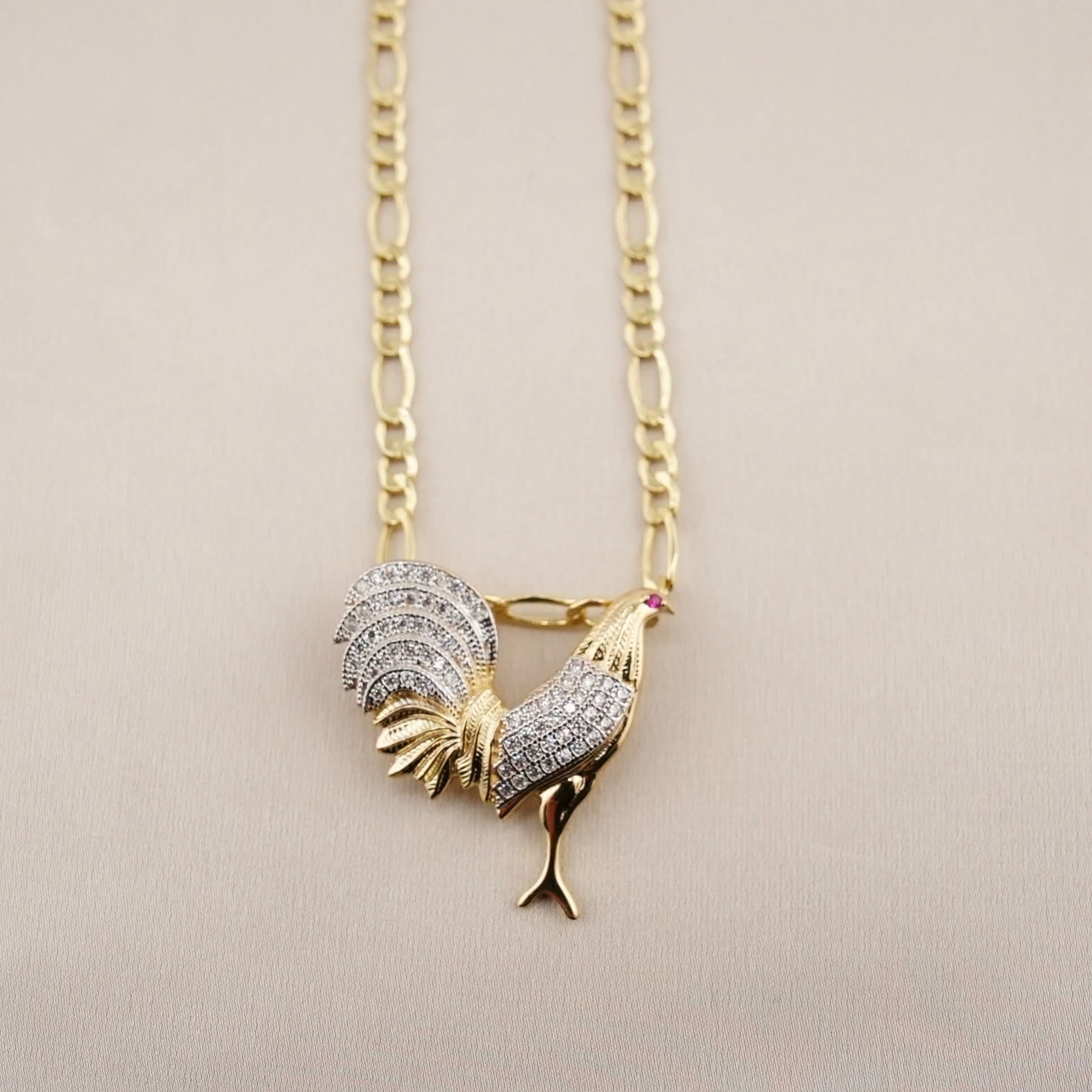 14k Gold Medium Gallo Chain Set