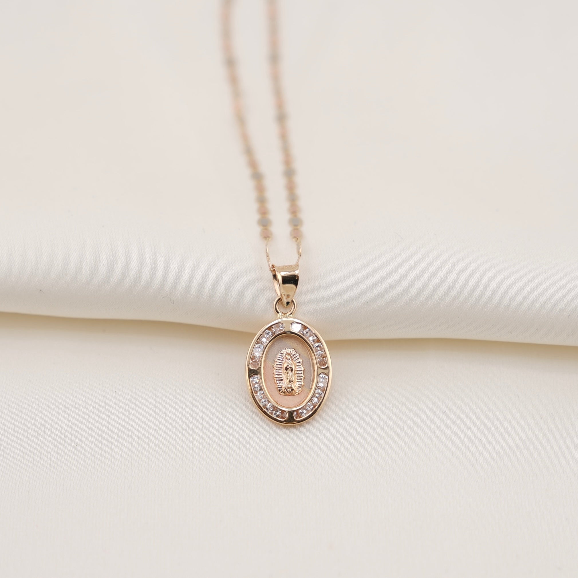 14k Gold Virgencita Chain Set