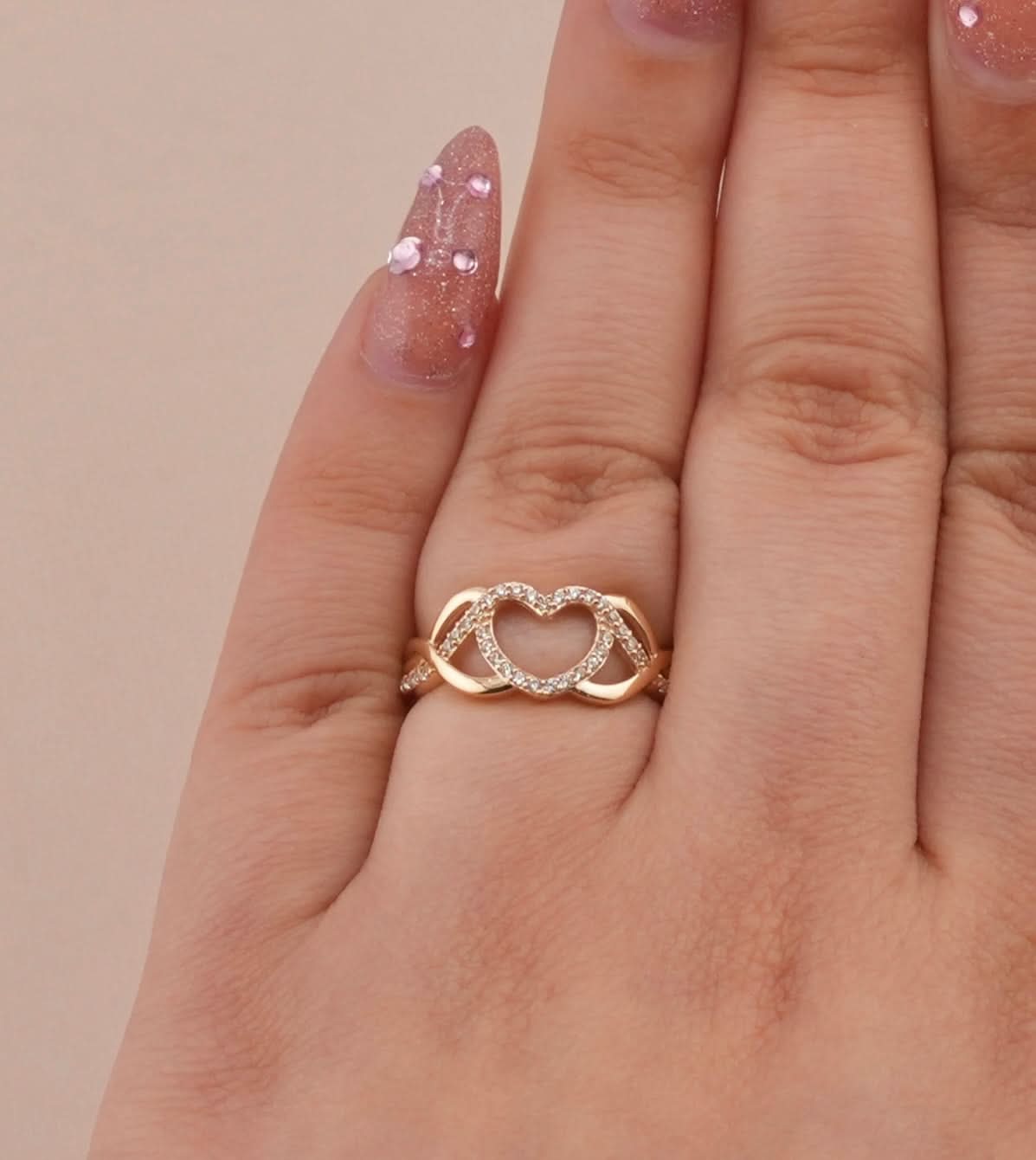 14K Gold Heart Women’s Ring