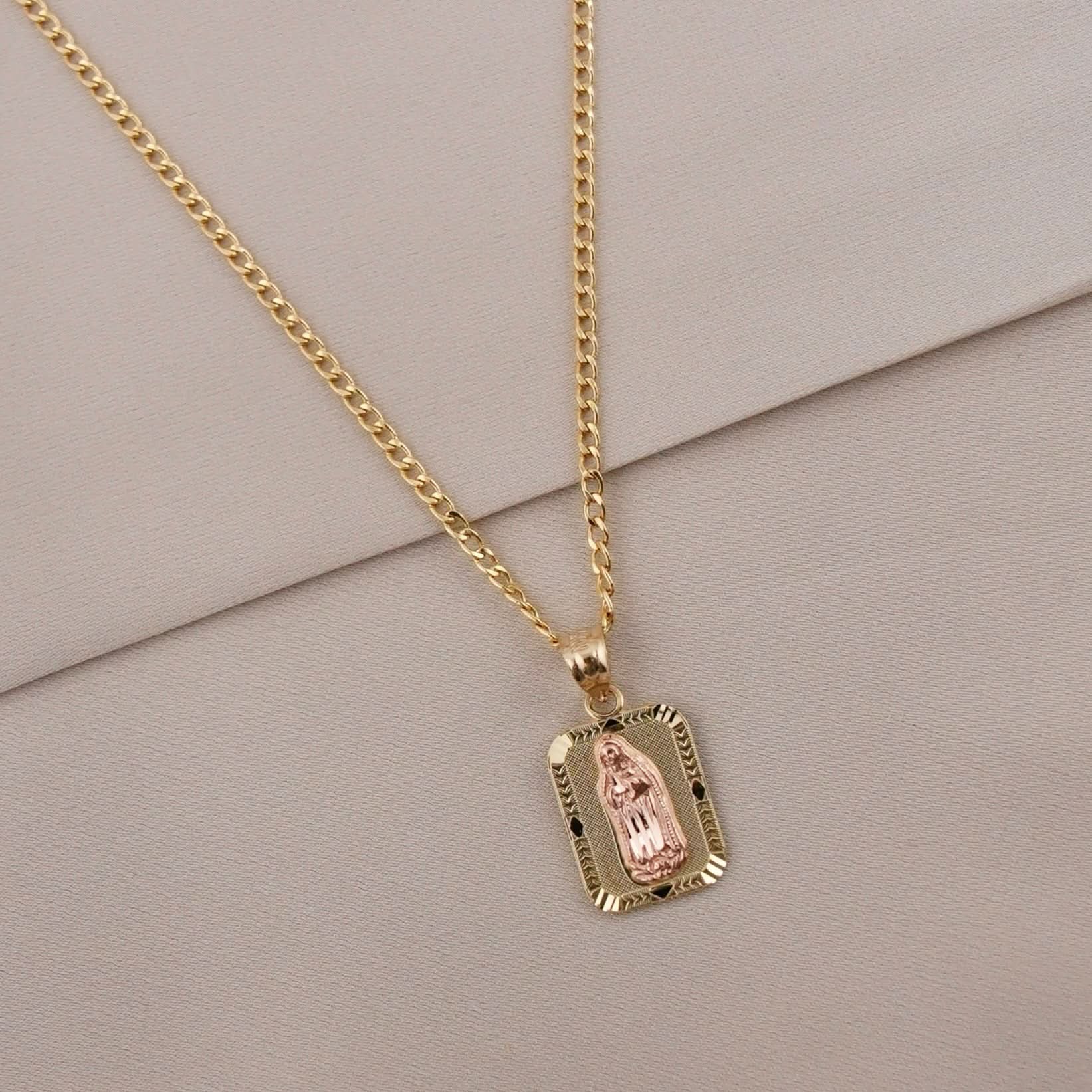 14k Gold Virgencita Chain Set