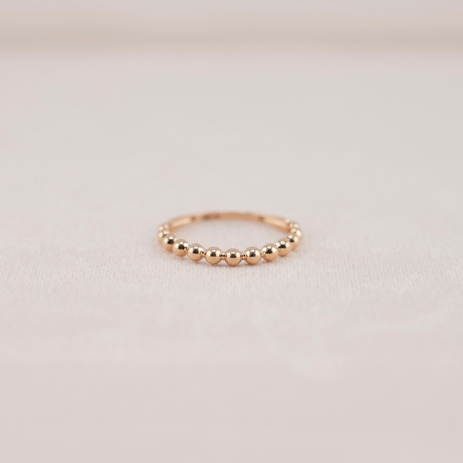 14k Gold Ball Ring