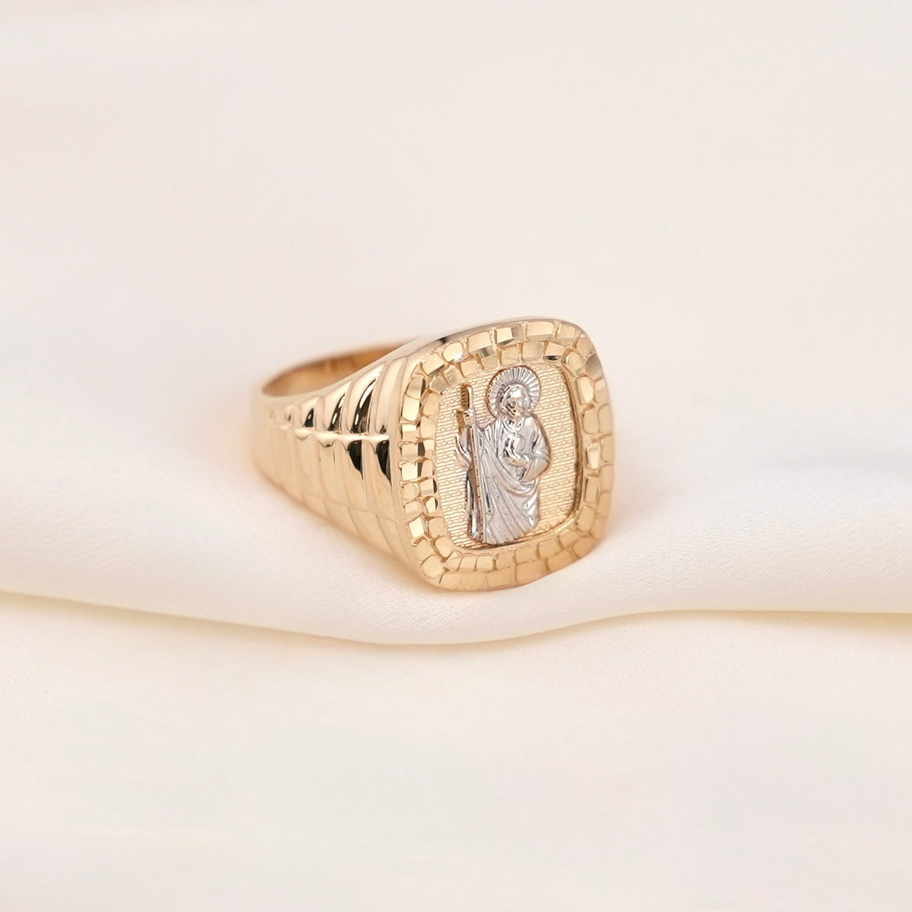 14k Gold San Judas Ring