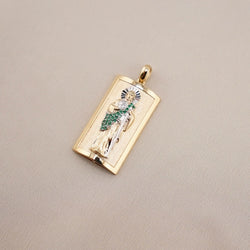 14k Gold San Judas Pendant
