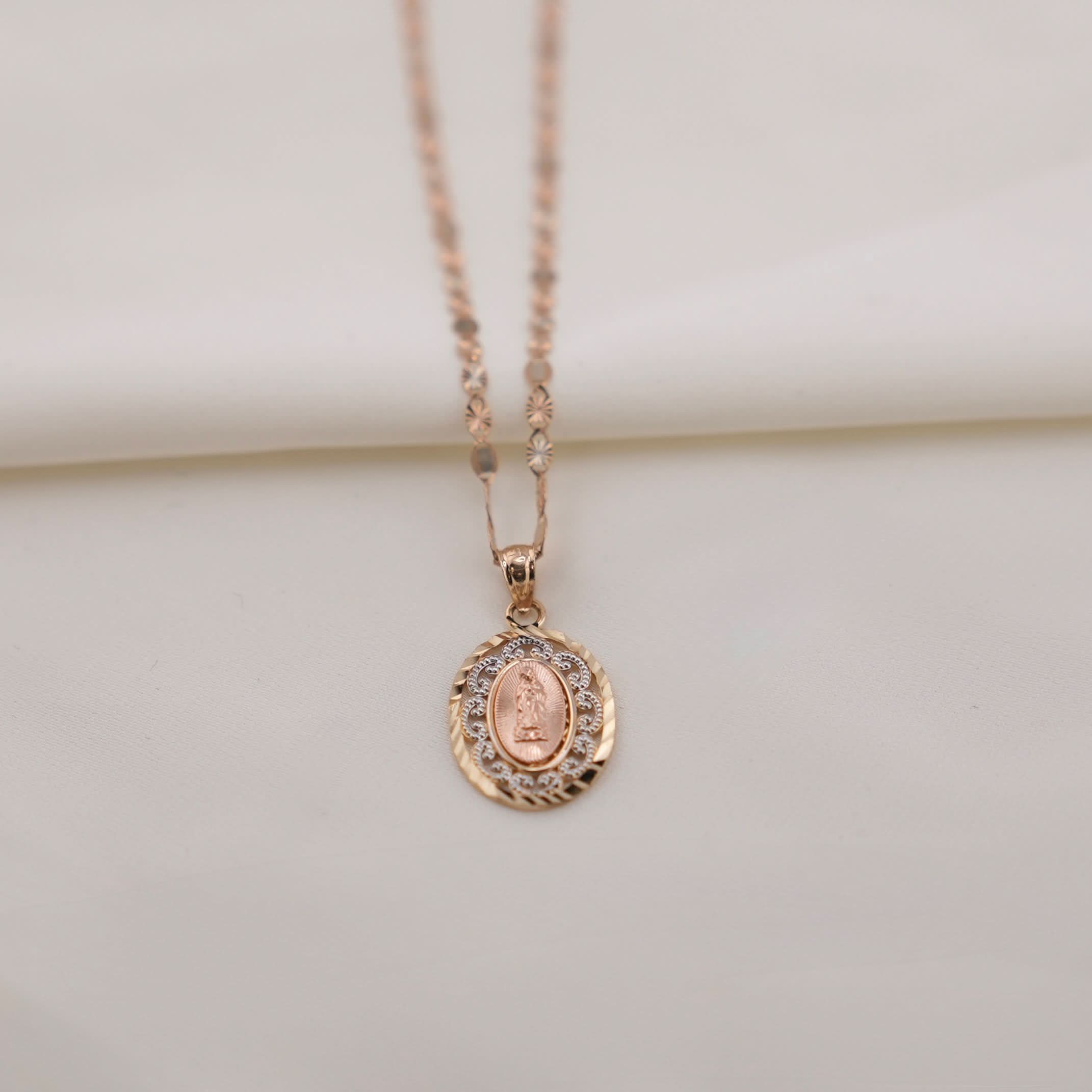 14k Gold Virgencita Chain Set