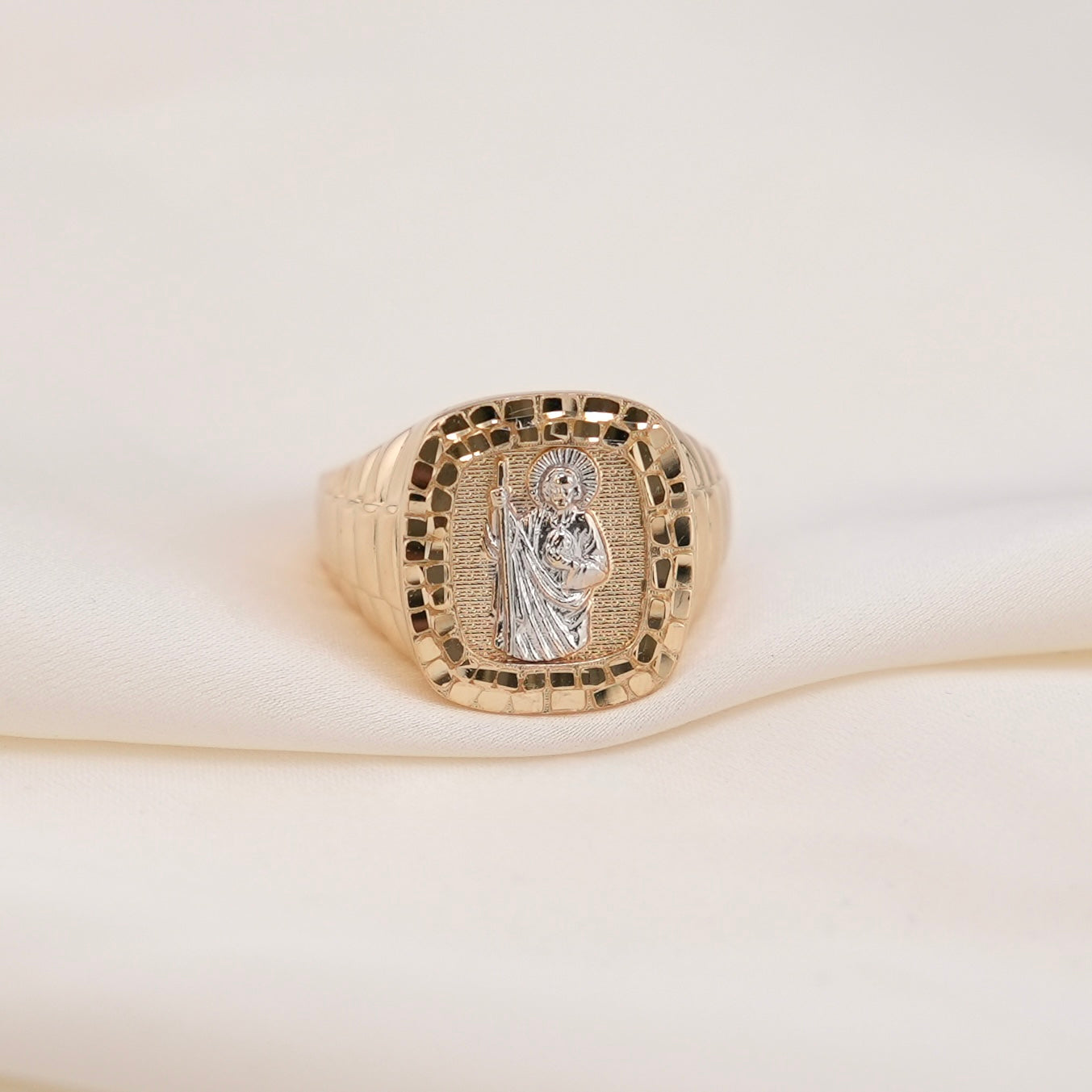 14k Gold San Judas Ring