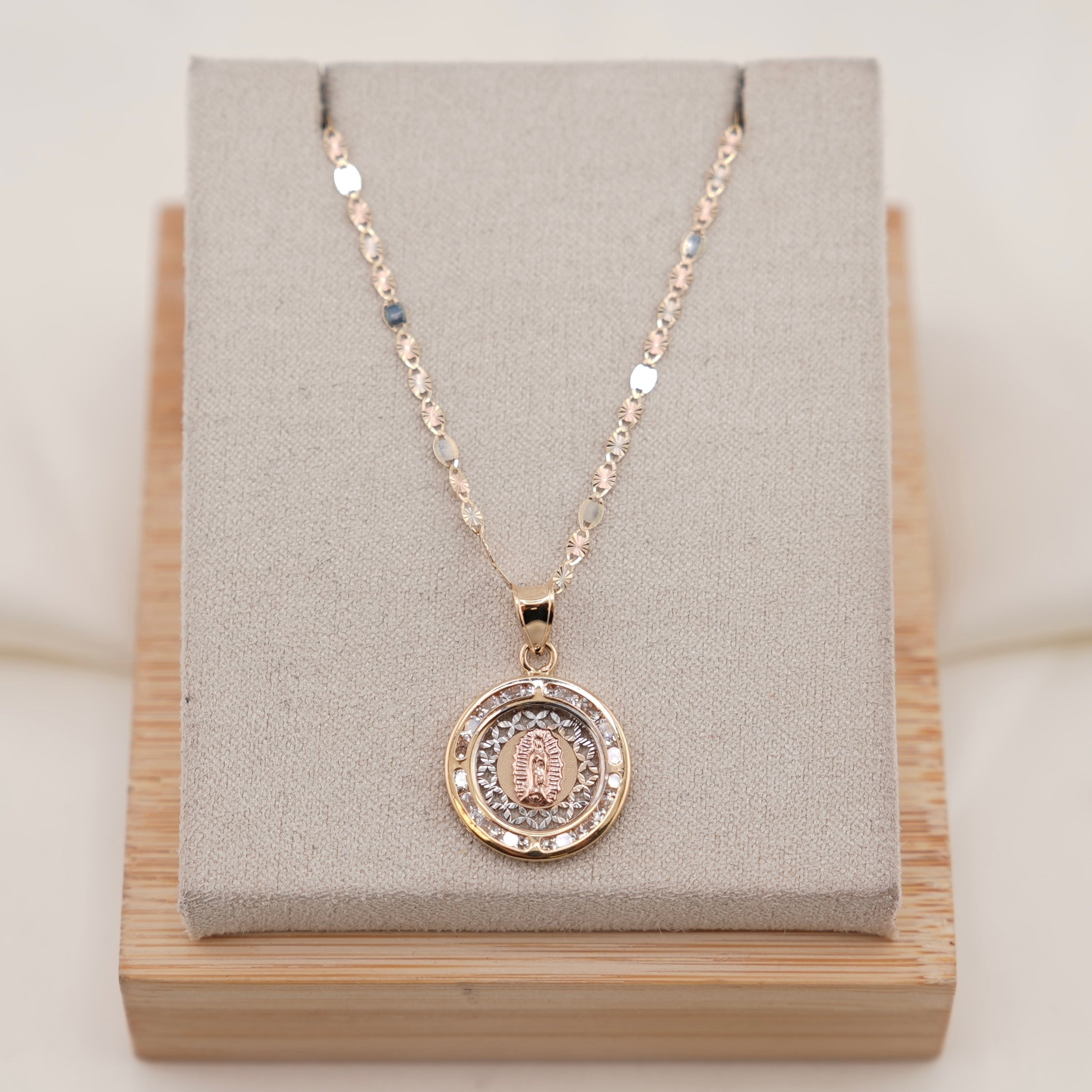 14k Gold Virgencita Chain Set