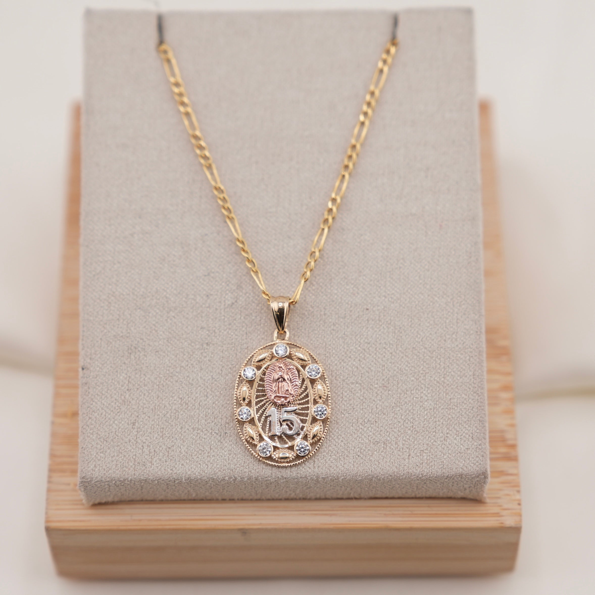 14k Gold Quinceañera Chain Set
