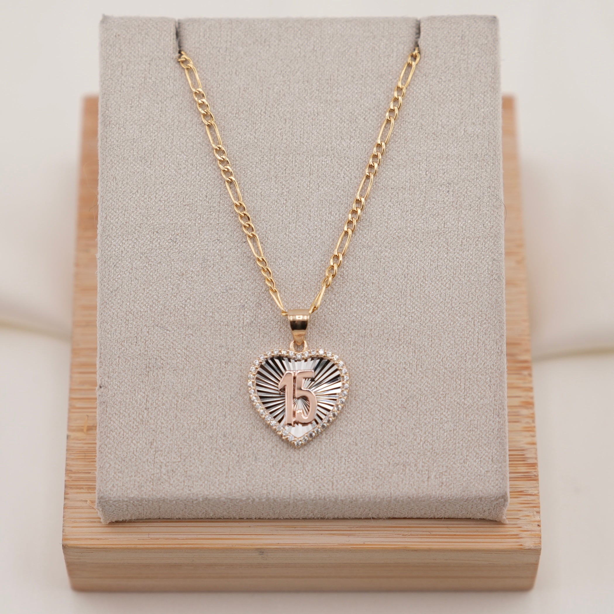 14k Gold Quinceañera Chain Set