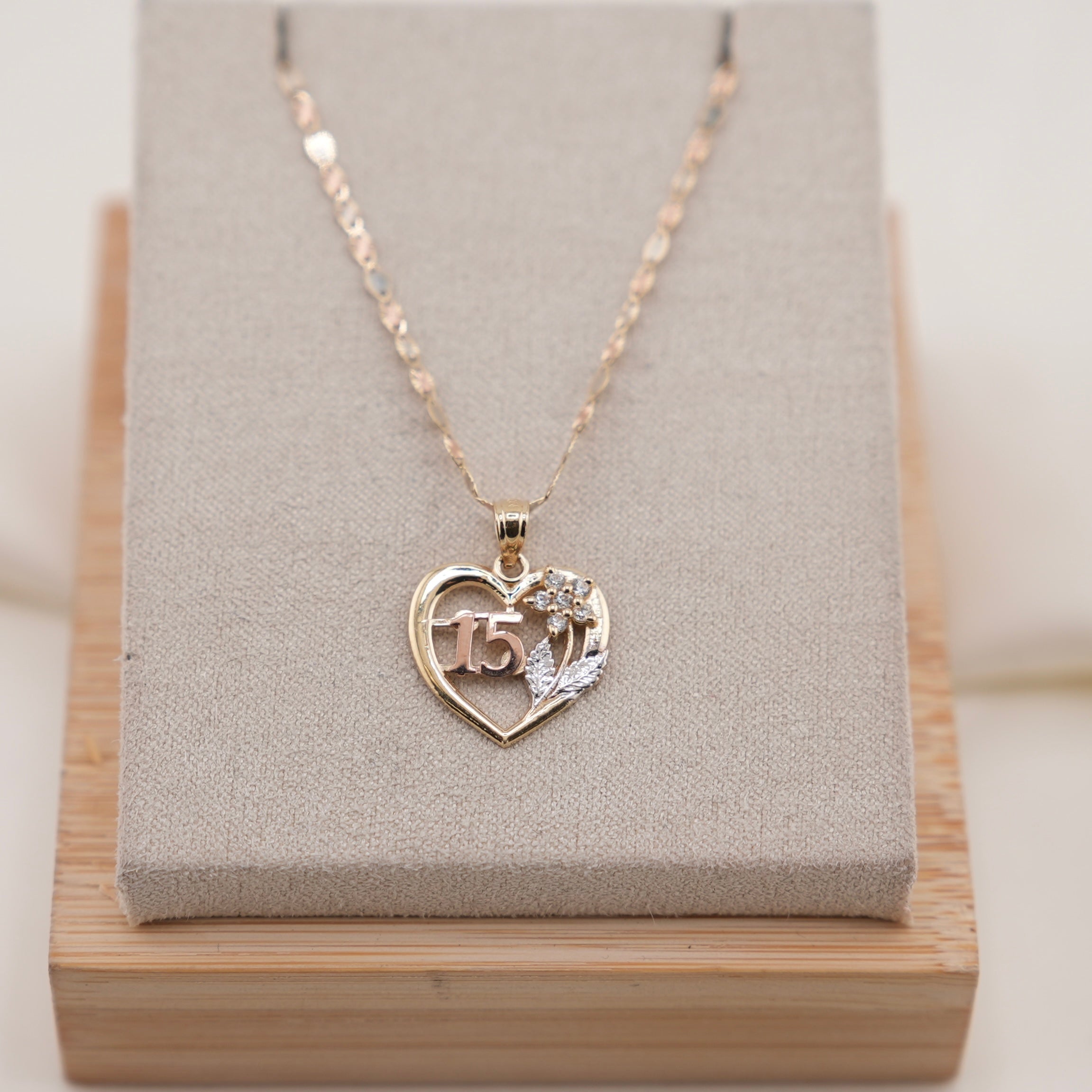 14k Gold Quinceañera Chain Set