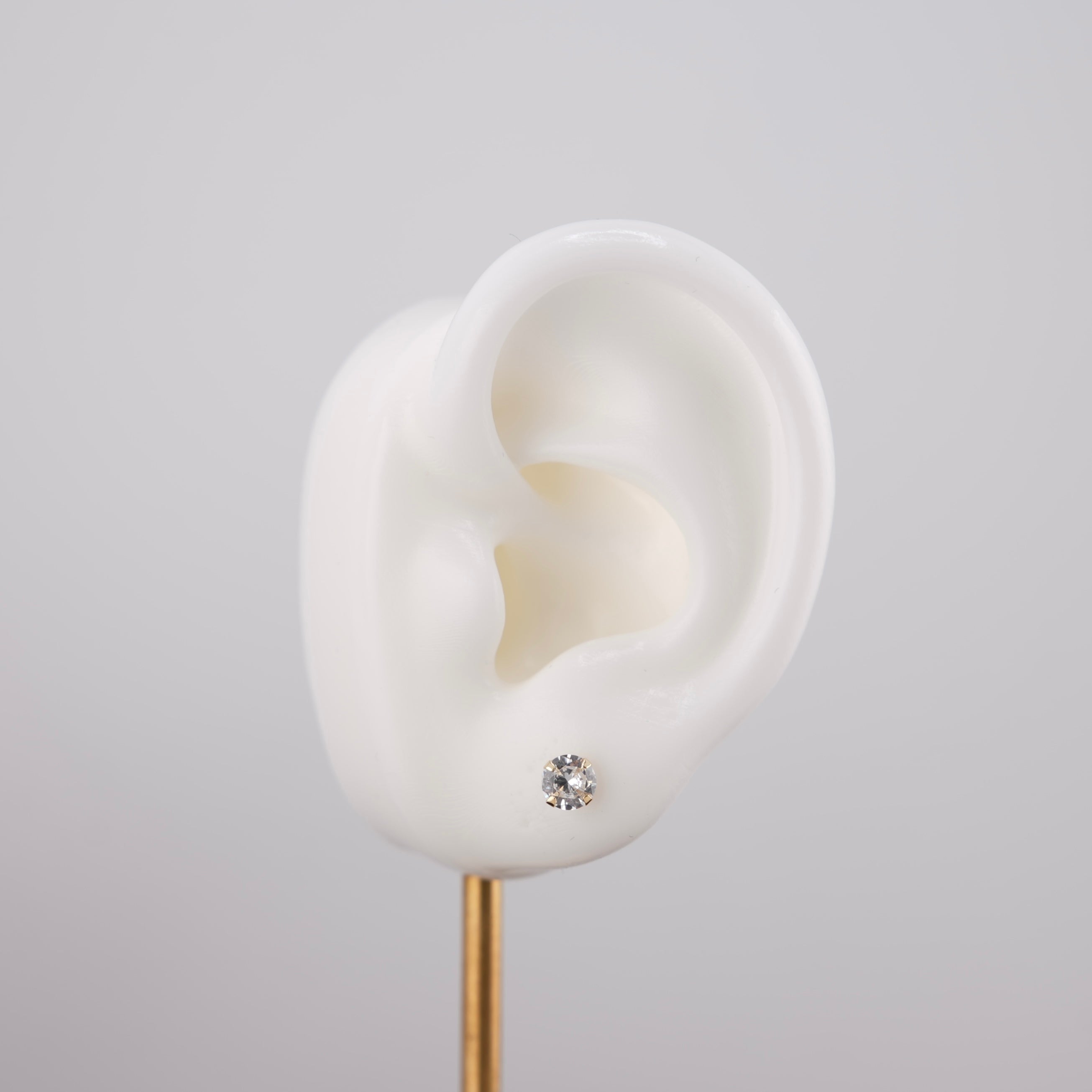 14k Gold 5mm Round Earrings