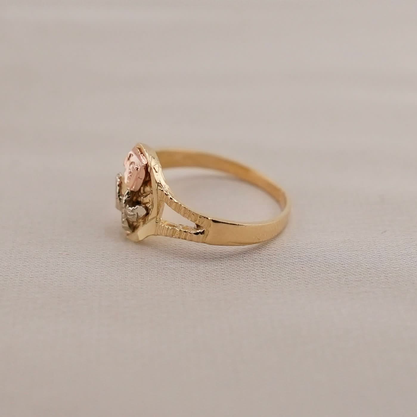 14k Gold Rose Ring