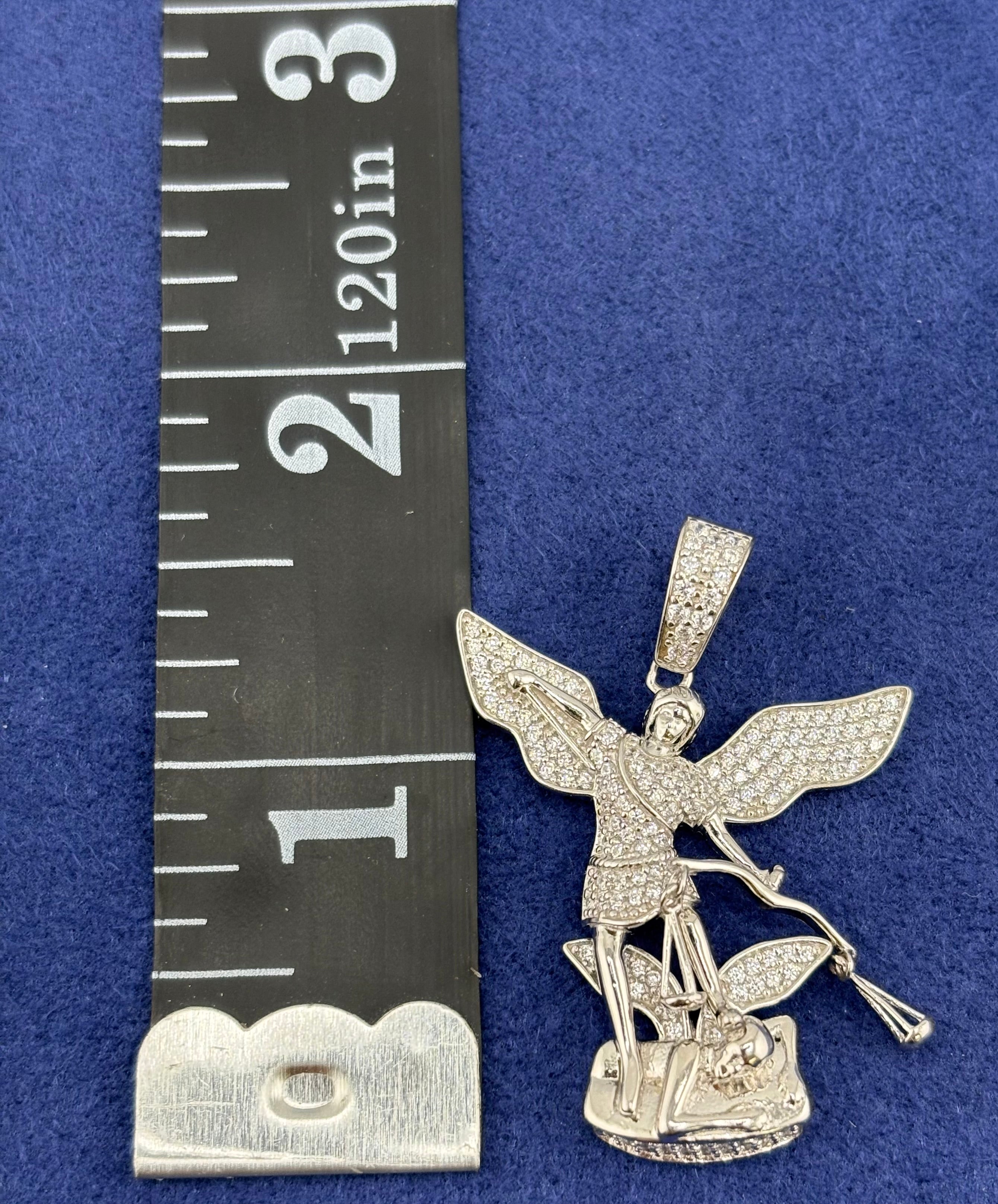 Silver 925 Saint Michael Chain Set