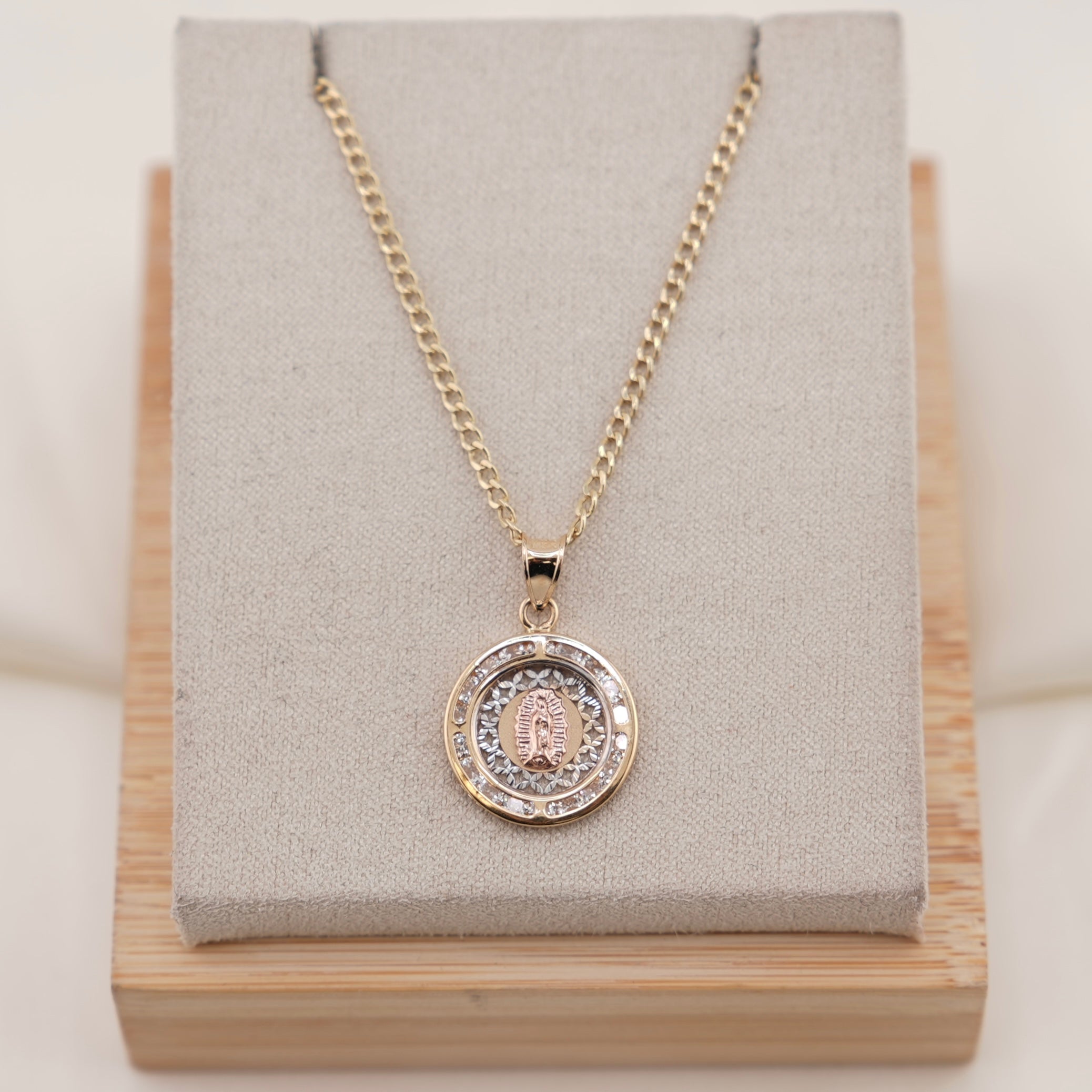 14k Gold Virgencita Chain Set