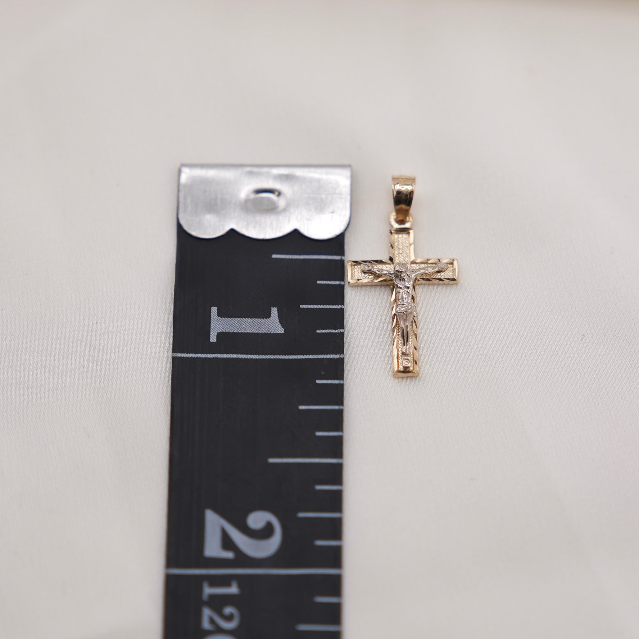 14k Gold Cross Chain Set