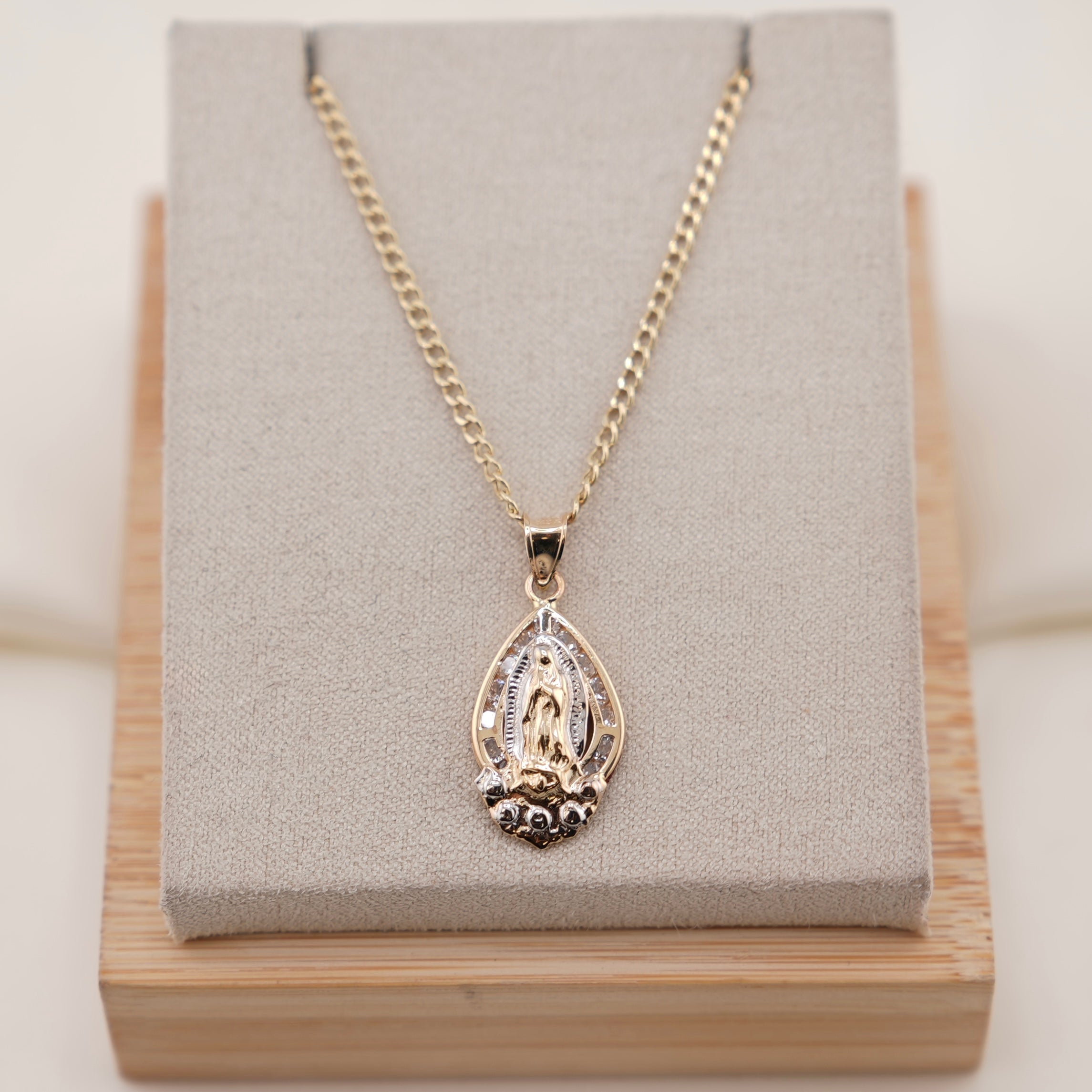 14k Gold Virgencita Chain Set