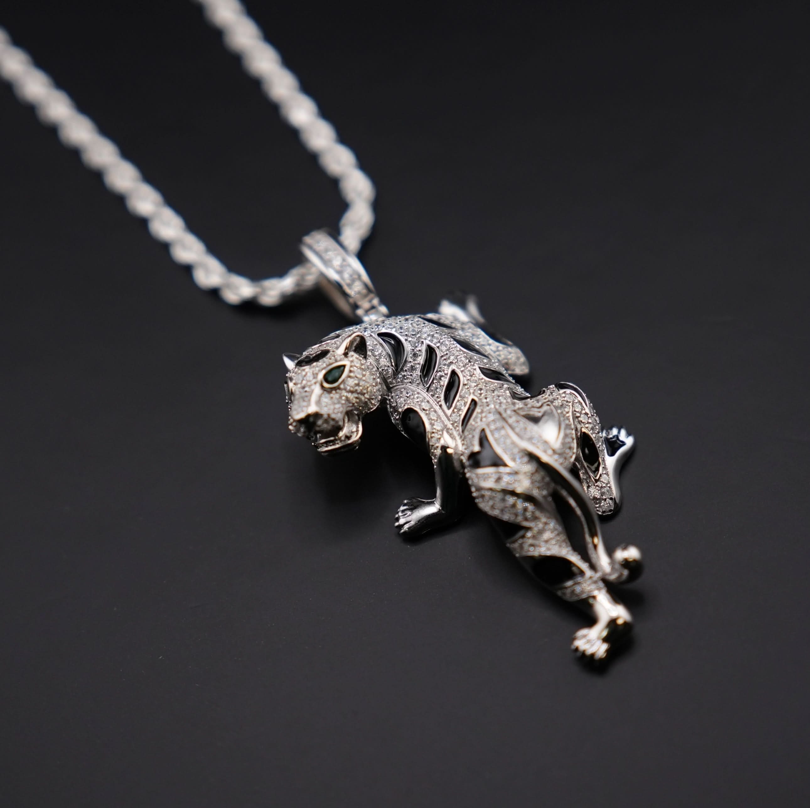 Silver 925 Cheetah Pendant or Chain Set