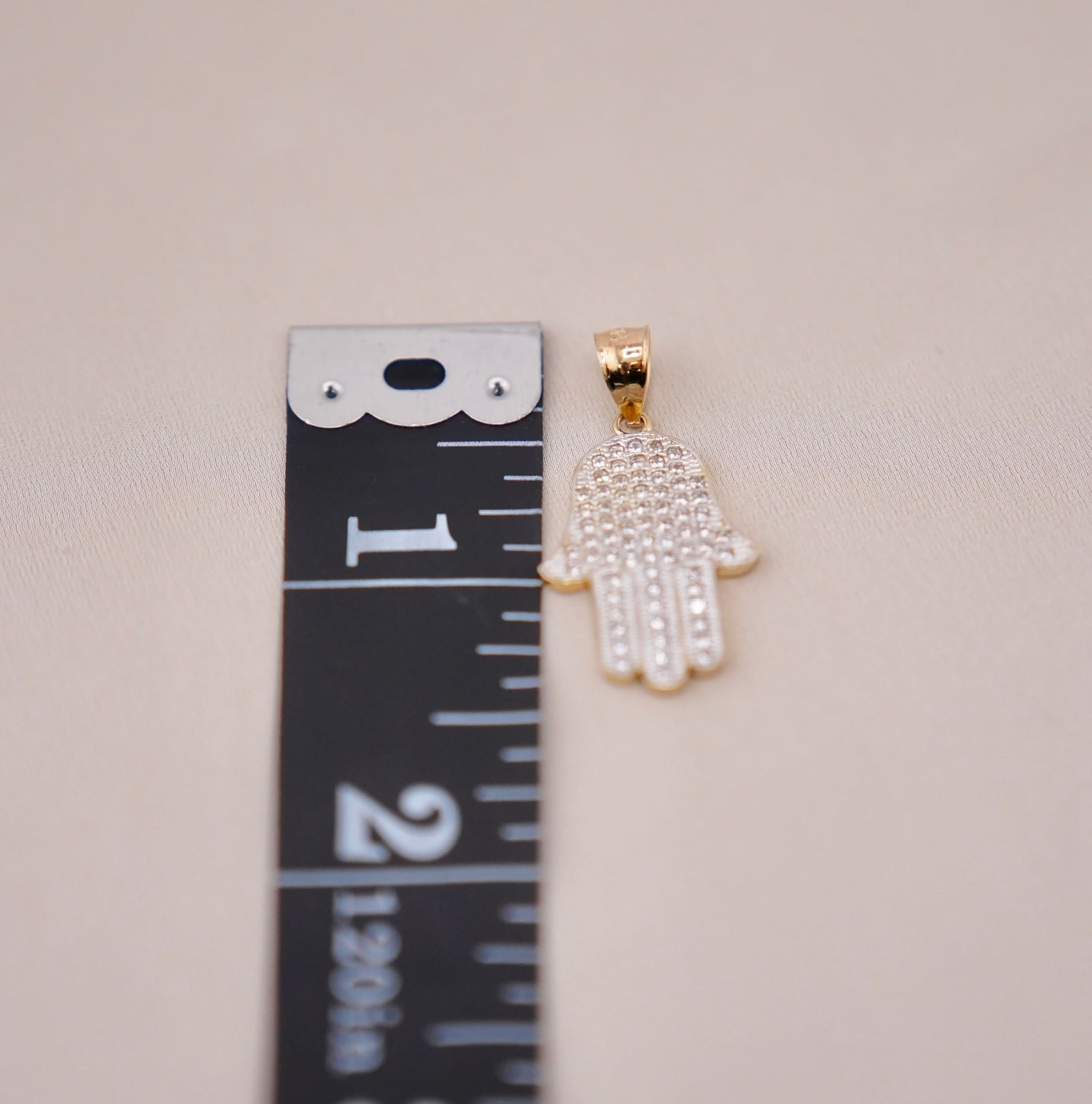 14k Gold Medium Hamsa Chain Set