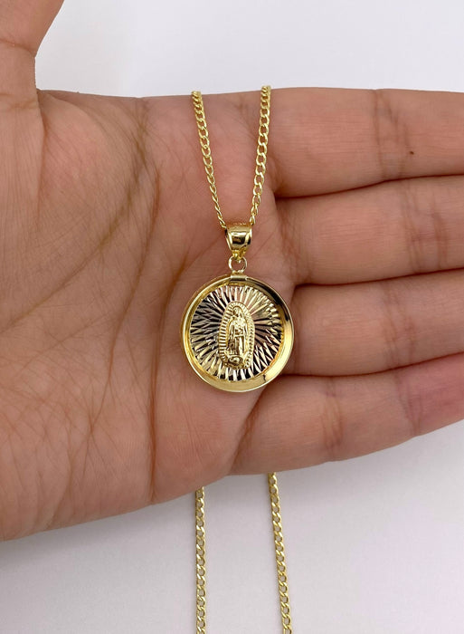 14k Gold Virgencita Chain Set CBP#64