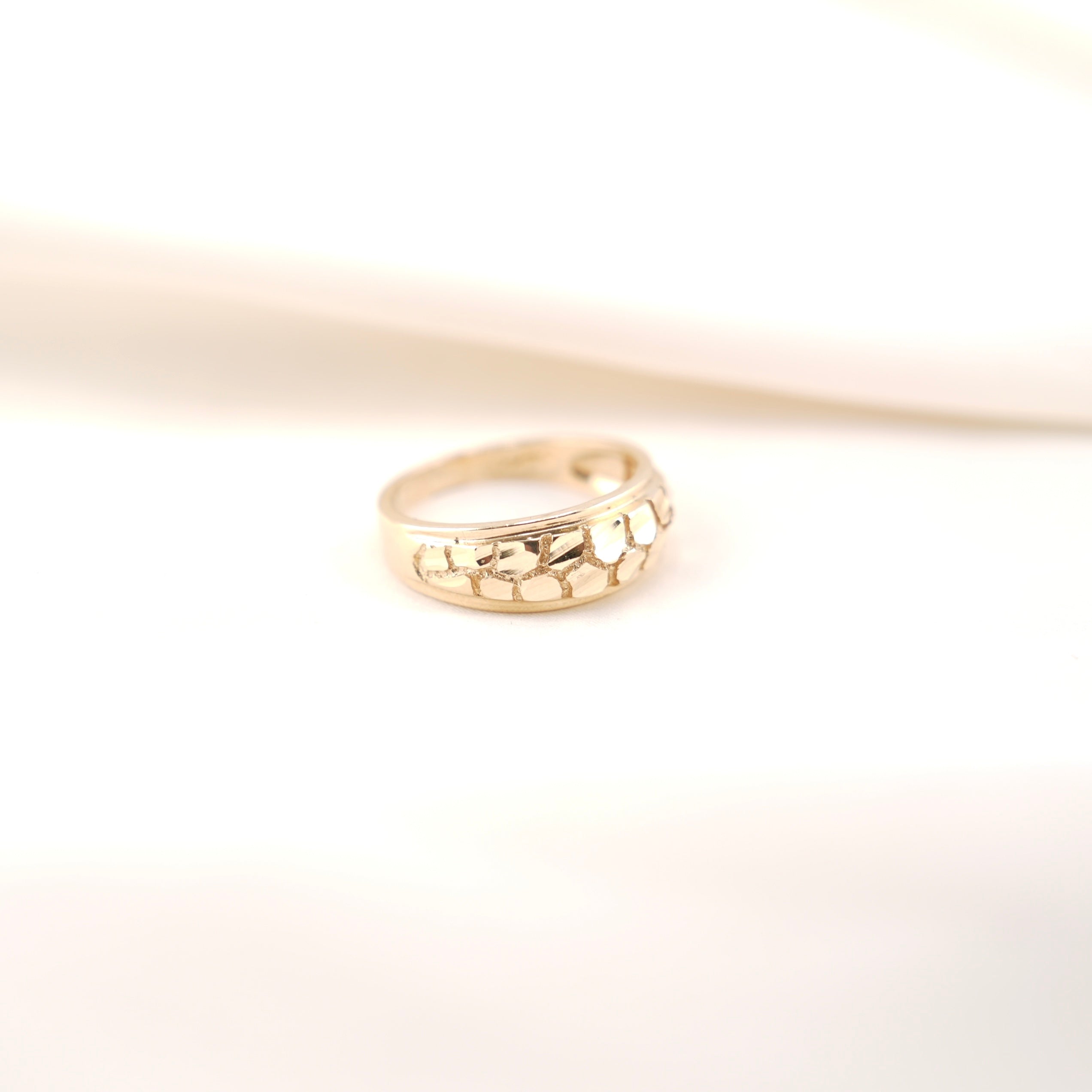 14k Gold Nugget Ring